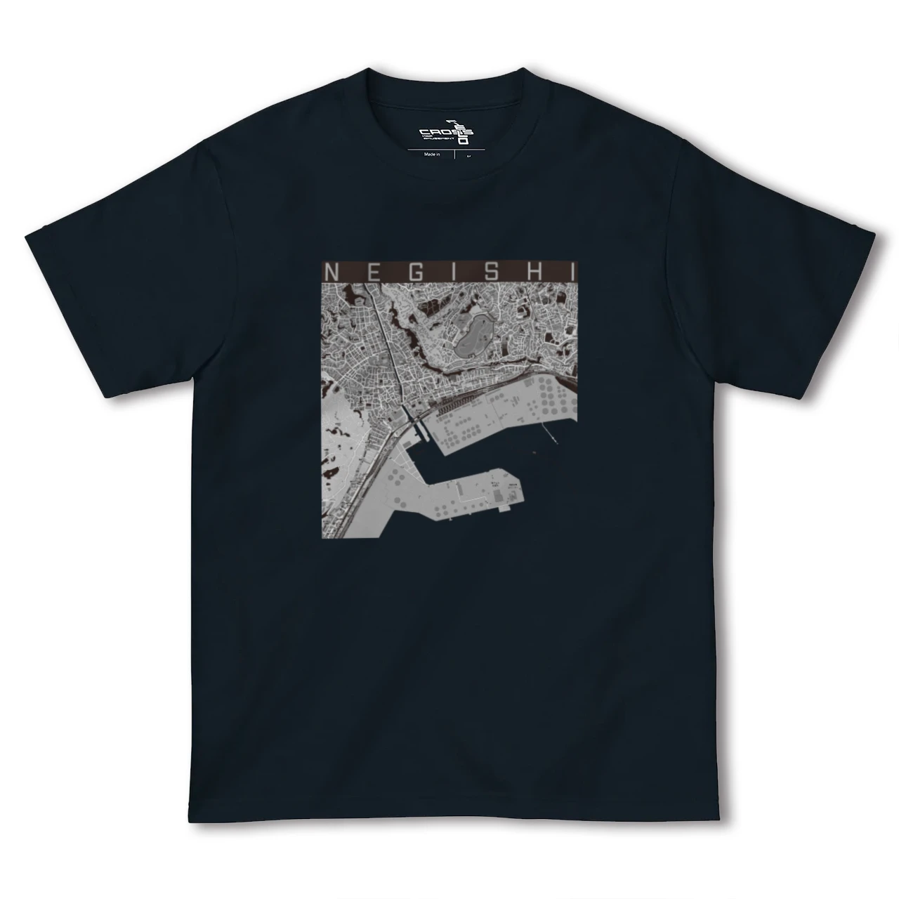 【根岸(神奈川県)】地図柄ヘビーウェイトTシャツ