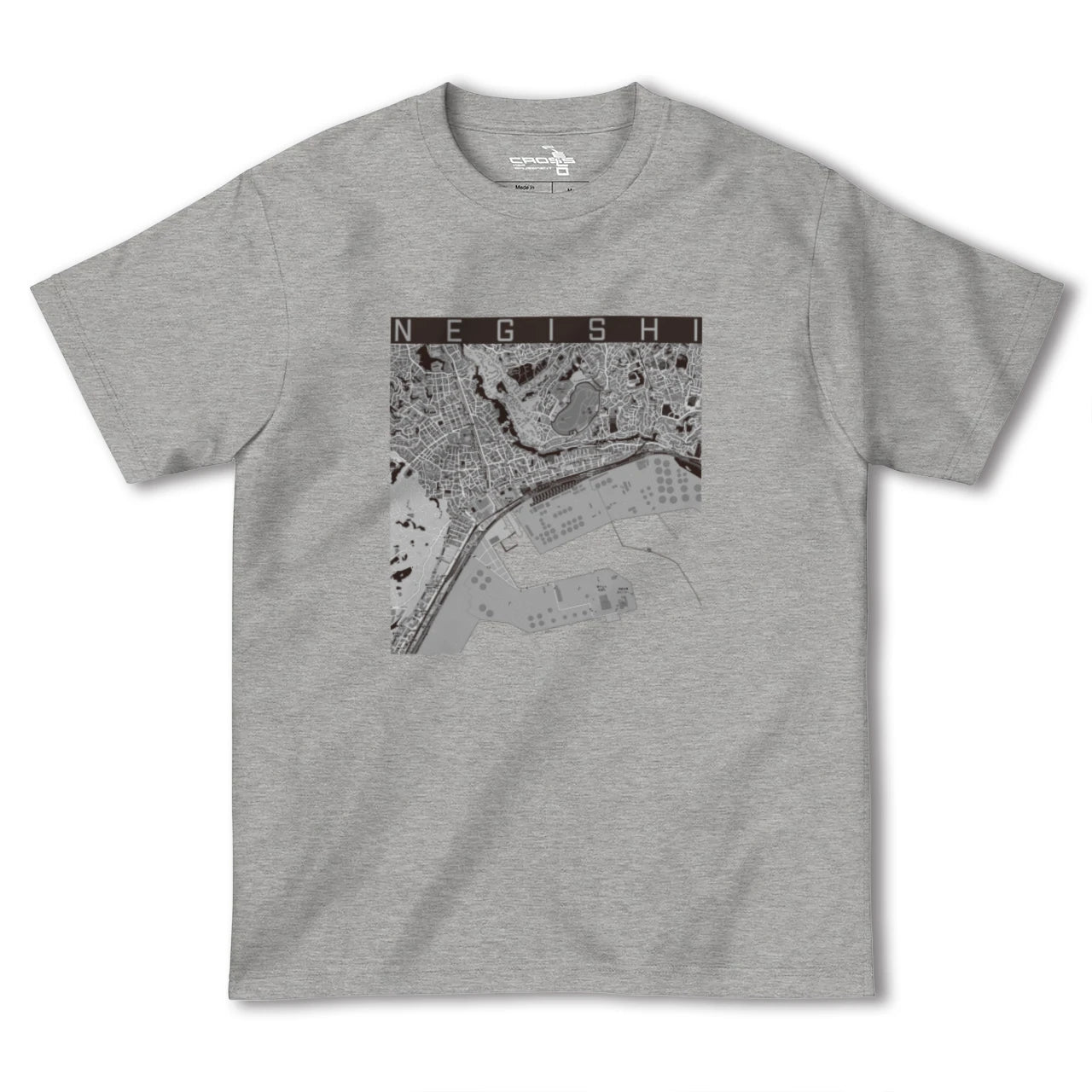 【根岸(神奈川県)】地図柄ヘビーウェイトTシャツ