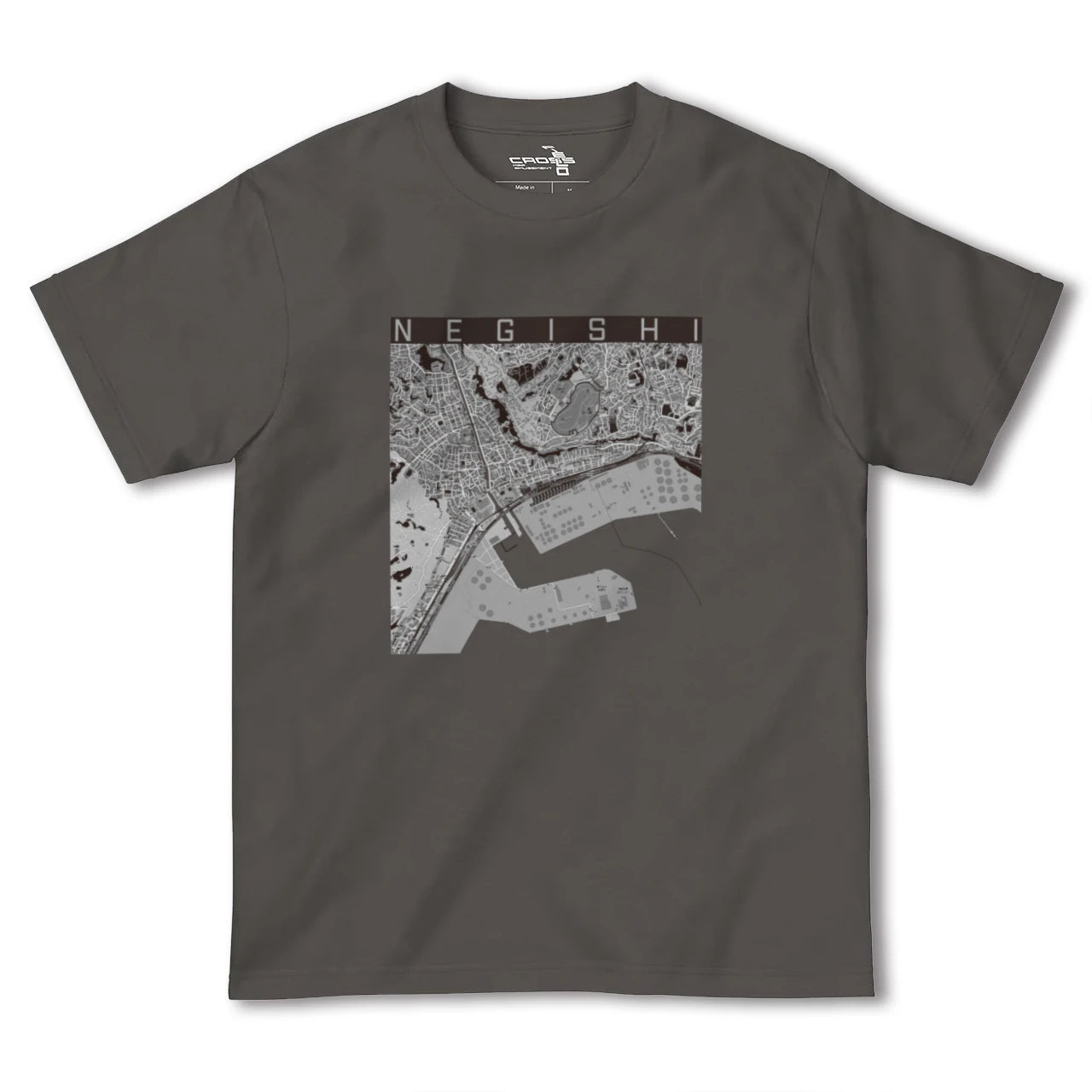 【根岸(神奈川県)】地図柄ヘビーウェイトTシャツ