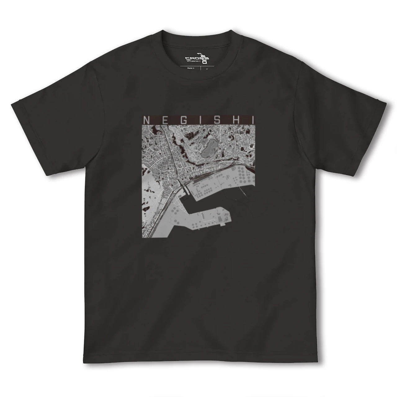 【根岸(神奈川県)】地図柄ヘビーウェイトTシャツ