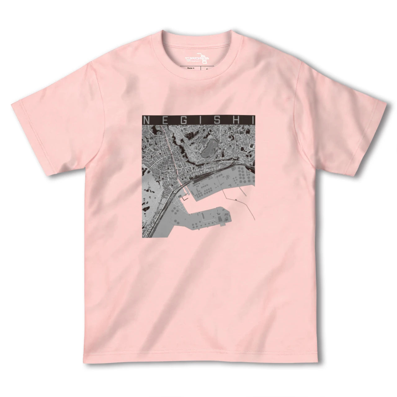 【根岸(神奈川県)】地図柄ヘビーウェイトTシャツ