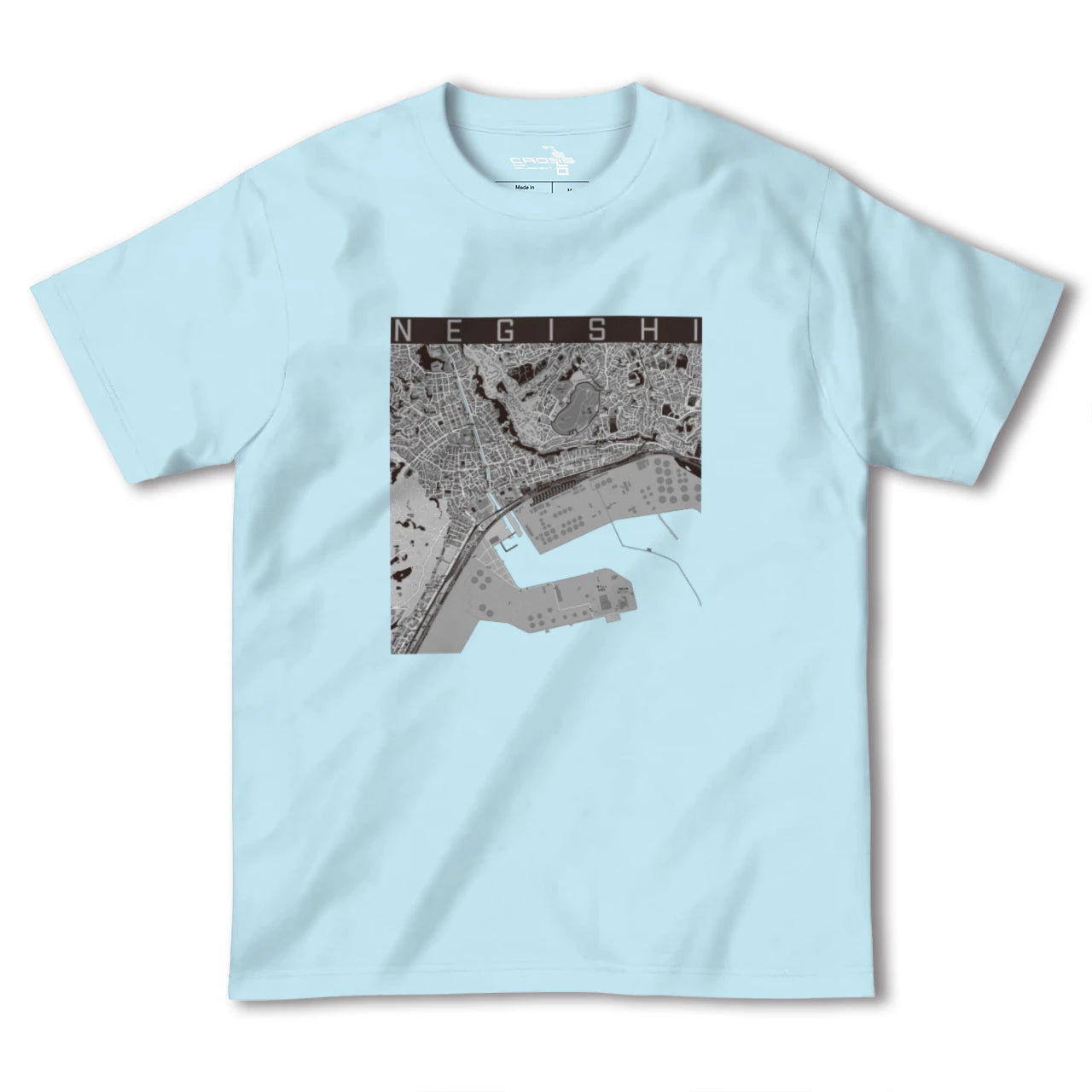 【根岸(神奈川県)】地図柄ヘビーウェイトTシャツ