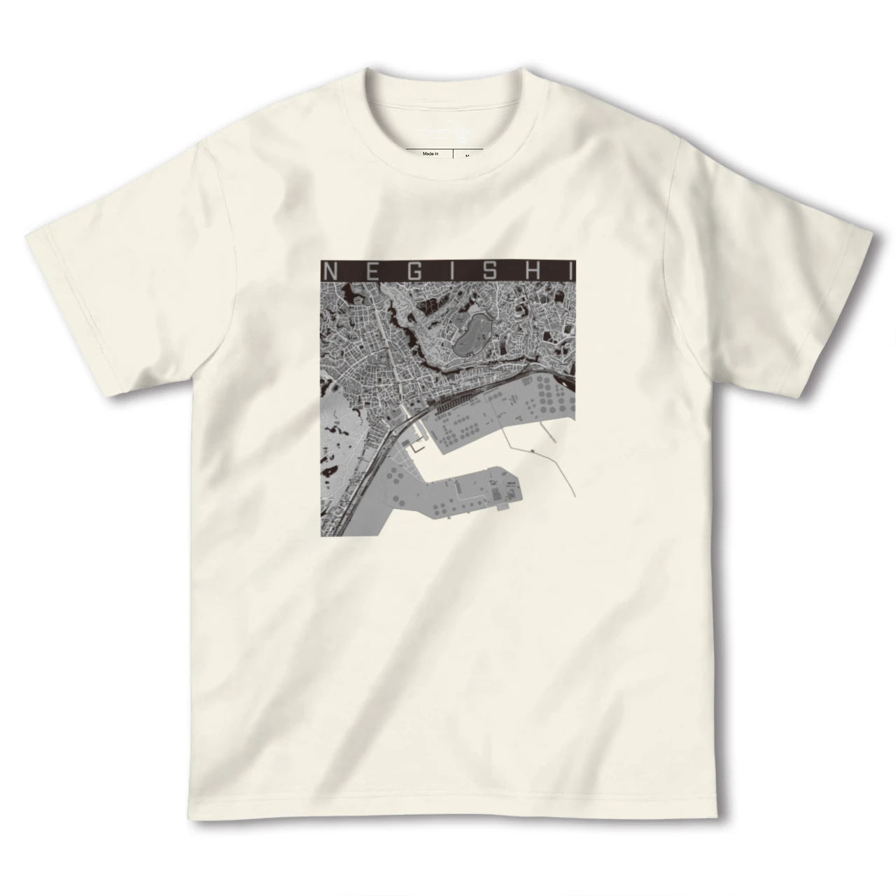 【根岸(神奈川県)】地図柄ヘビーウェイトTシャツ