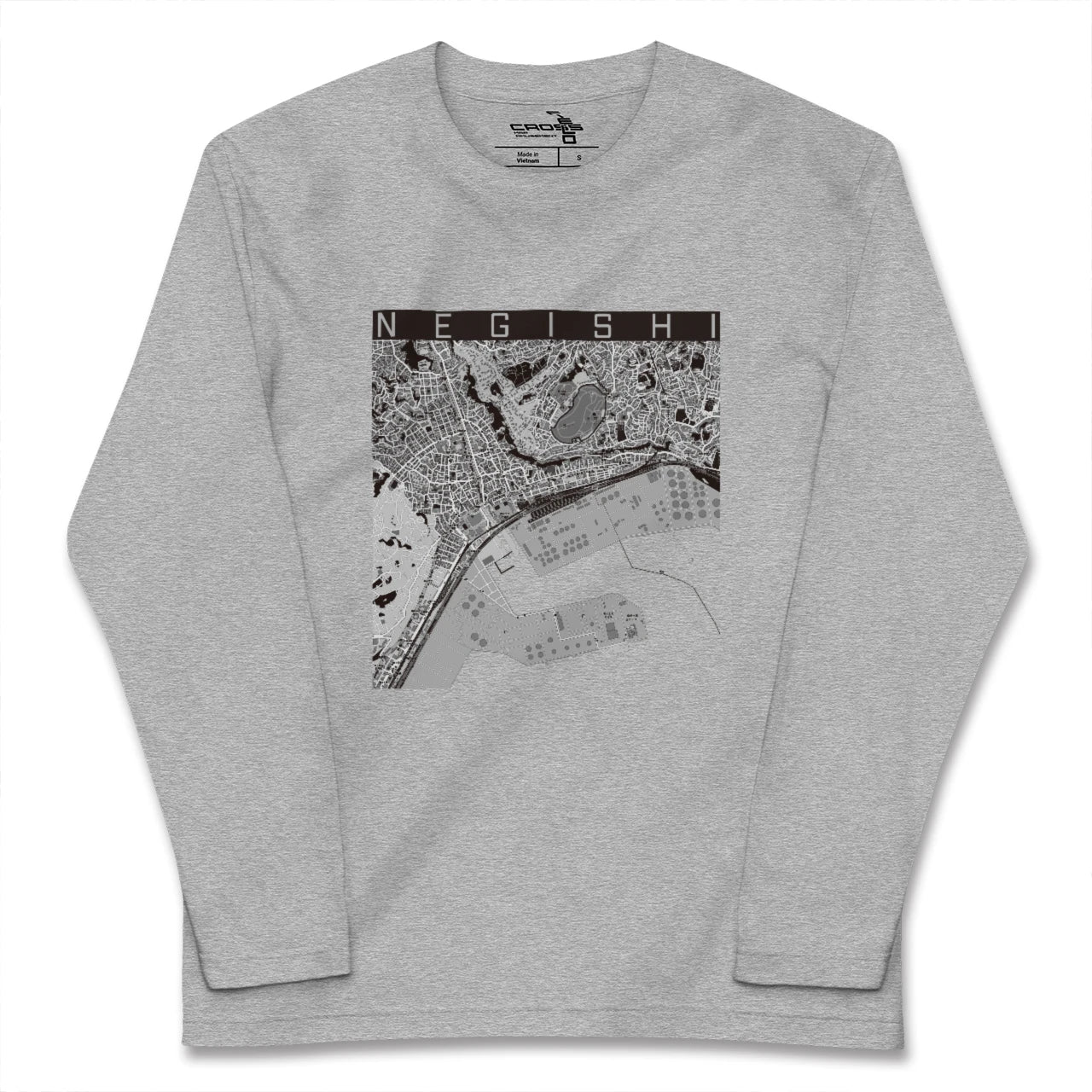 【根岸(神奈川県)】地図柄ロングスリーブTシャツ