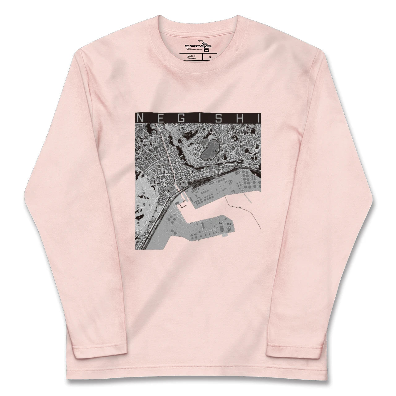 【根岸(神奈川県)】地図柄ロングスリーブTシャツ