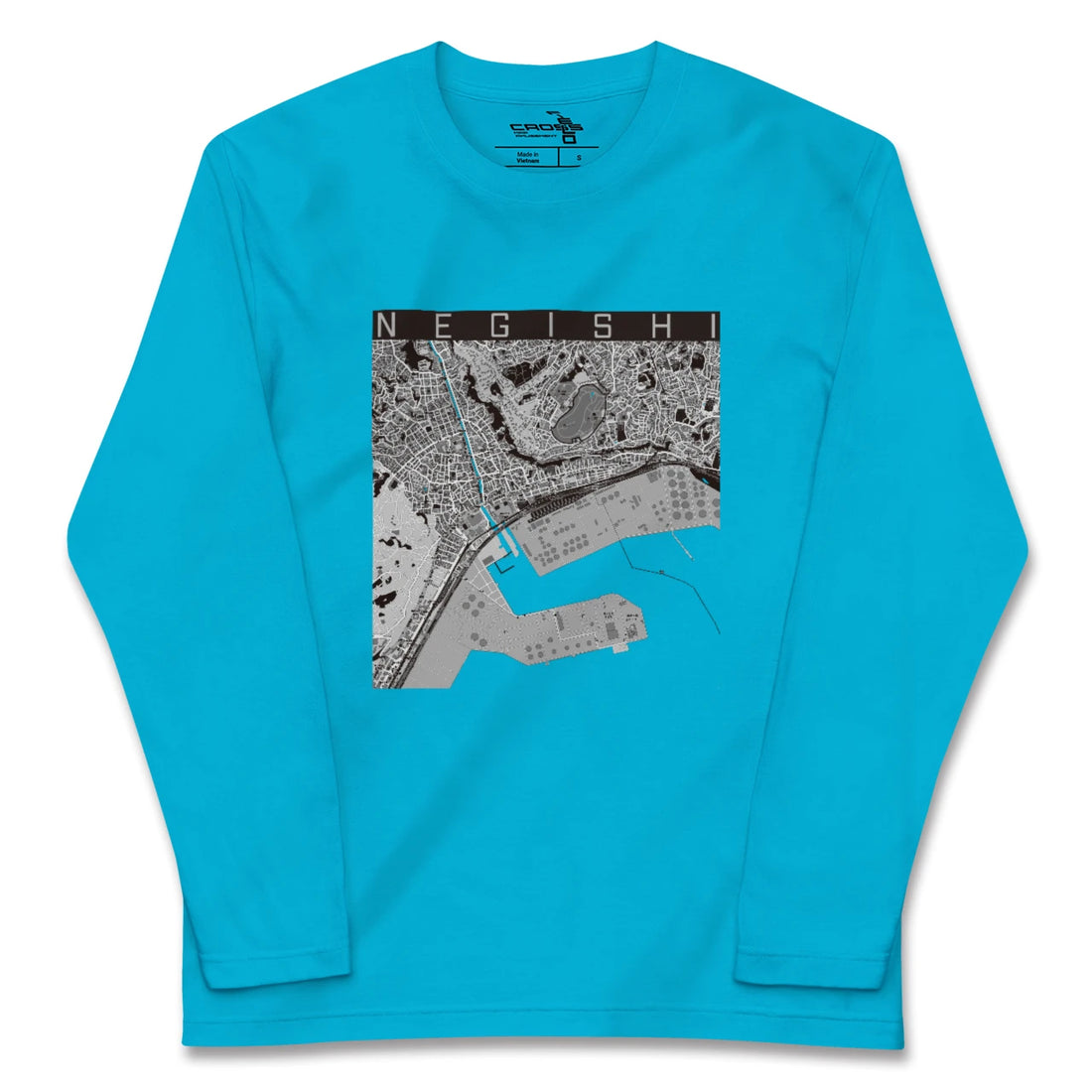 【根岸(神奈川県)】地図柄ロングスリーブTシャツ