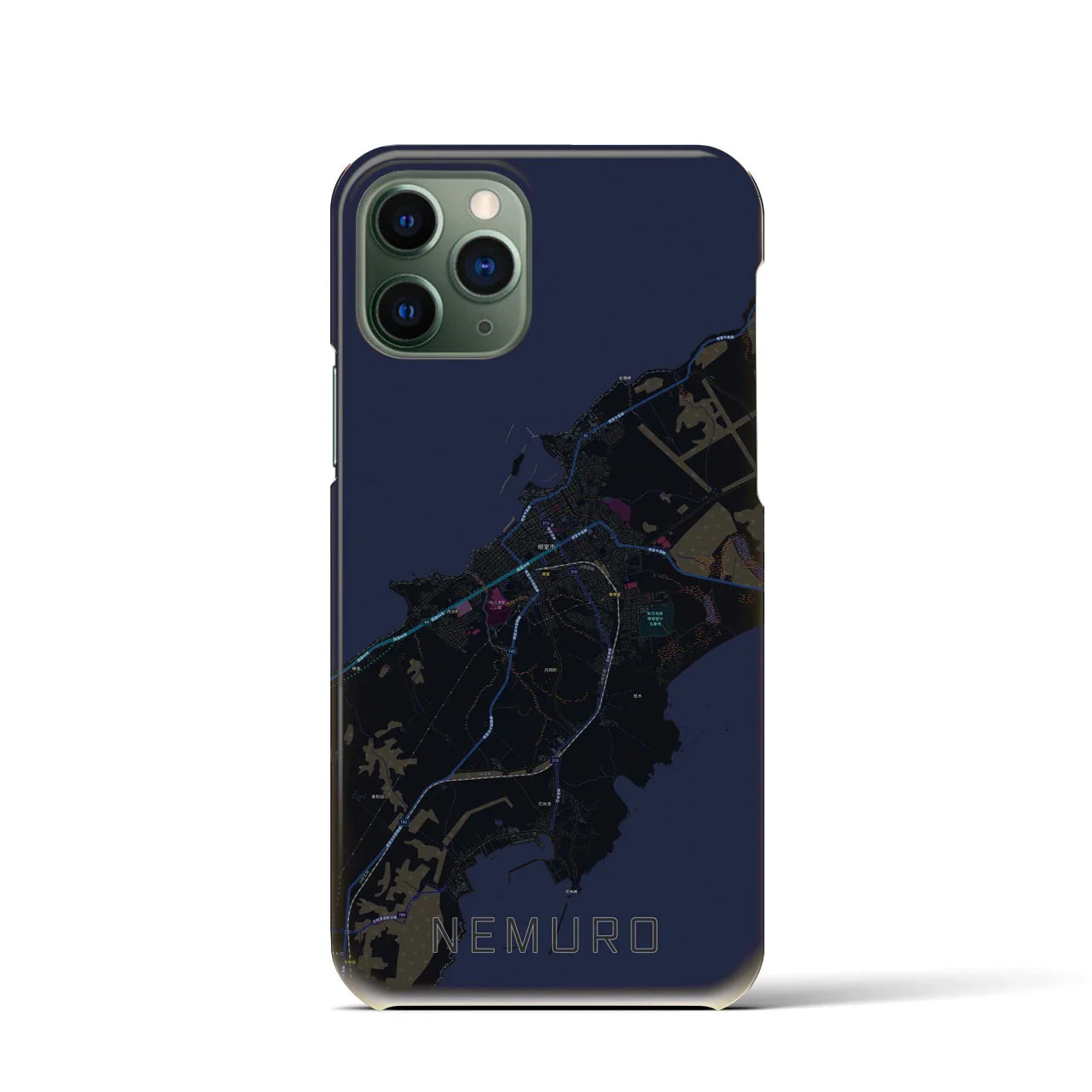 【根室(北海道)】地図柄iPhoneケース(バックカバータイプ)