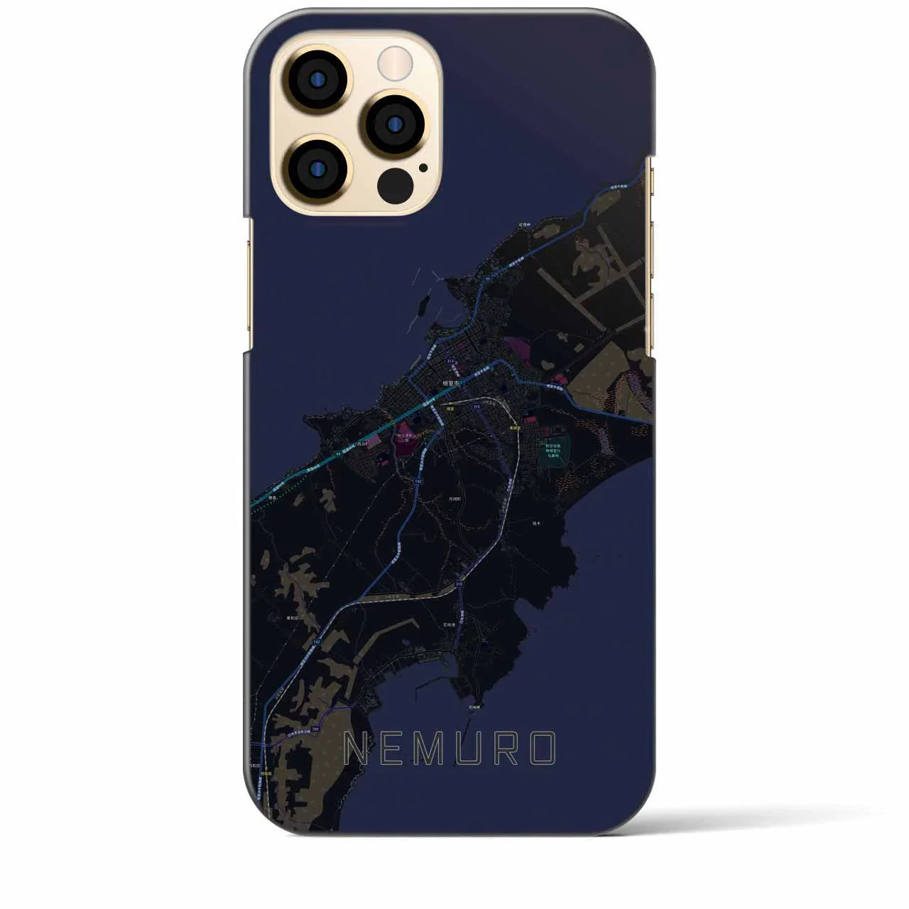 【根室(北海道)】地図柄iPhoneケース(バックカバータイプ)