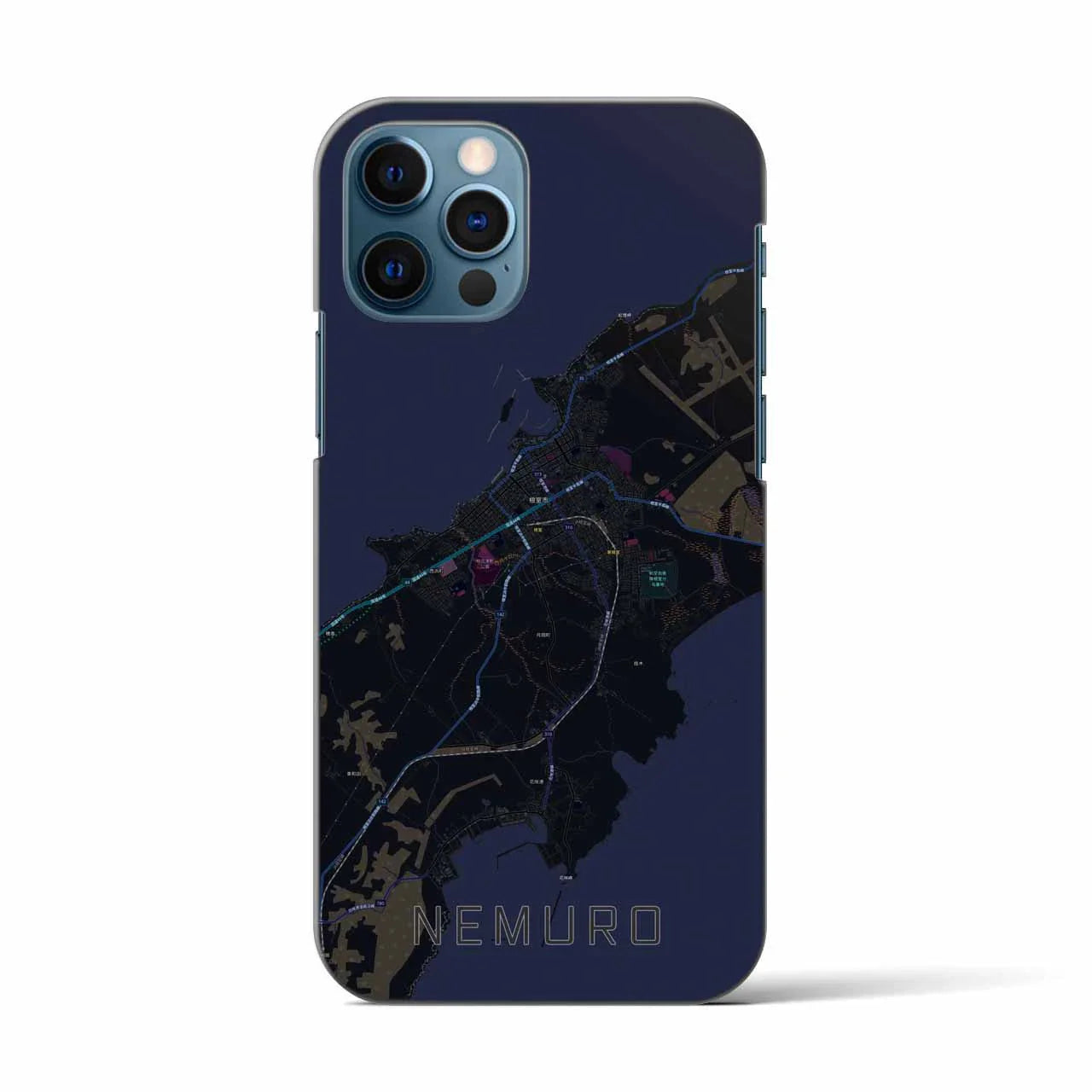 【根室(北海道)】地図柄iPhoneケース(バックカバータイプ)