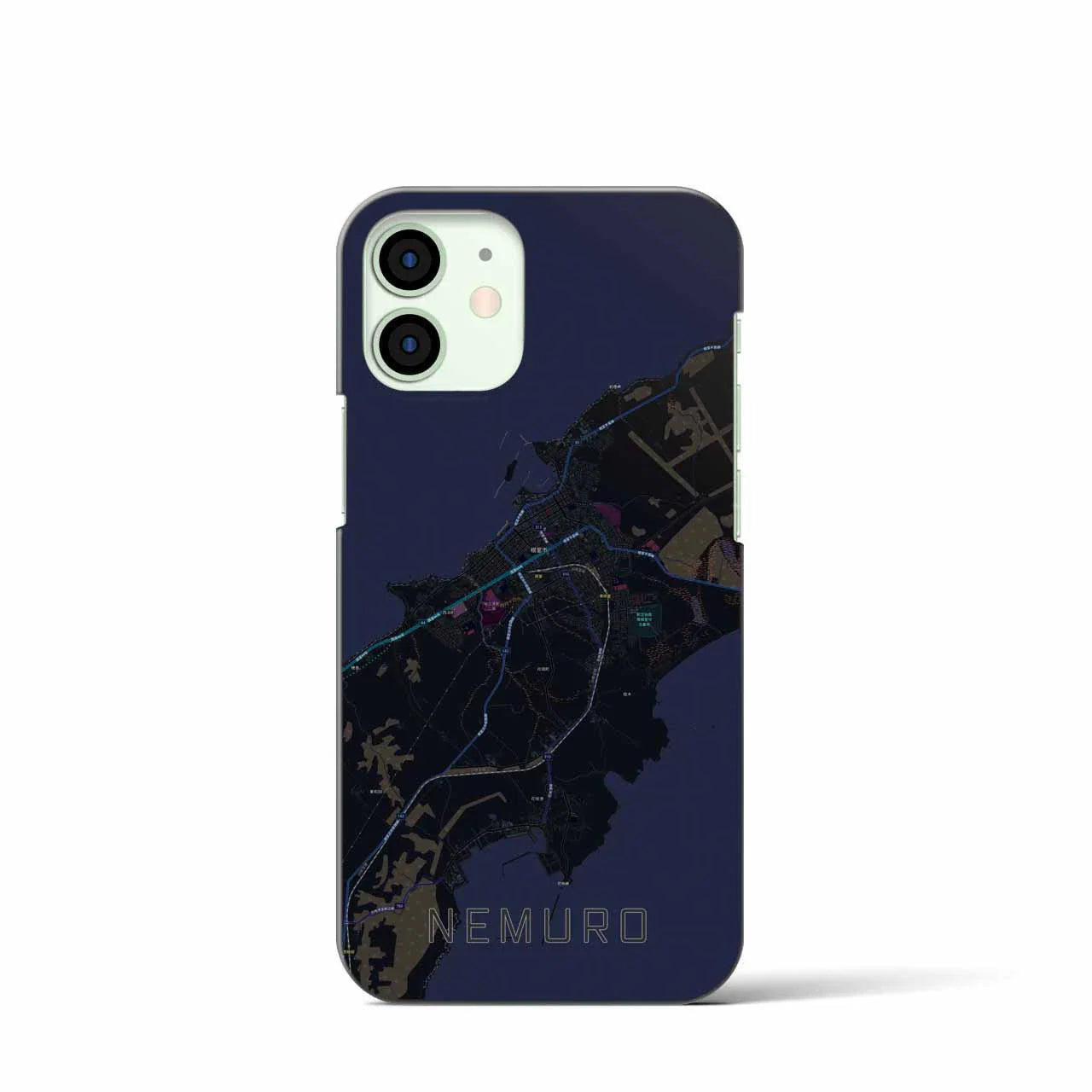 【根室(北海道)】地図柄iPhoneケース(バックカバータイプ)