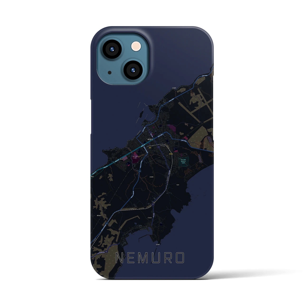 【根室(北海道)】地図柄iPhoneケース(バックカバータイプ)