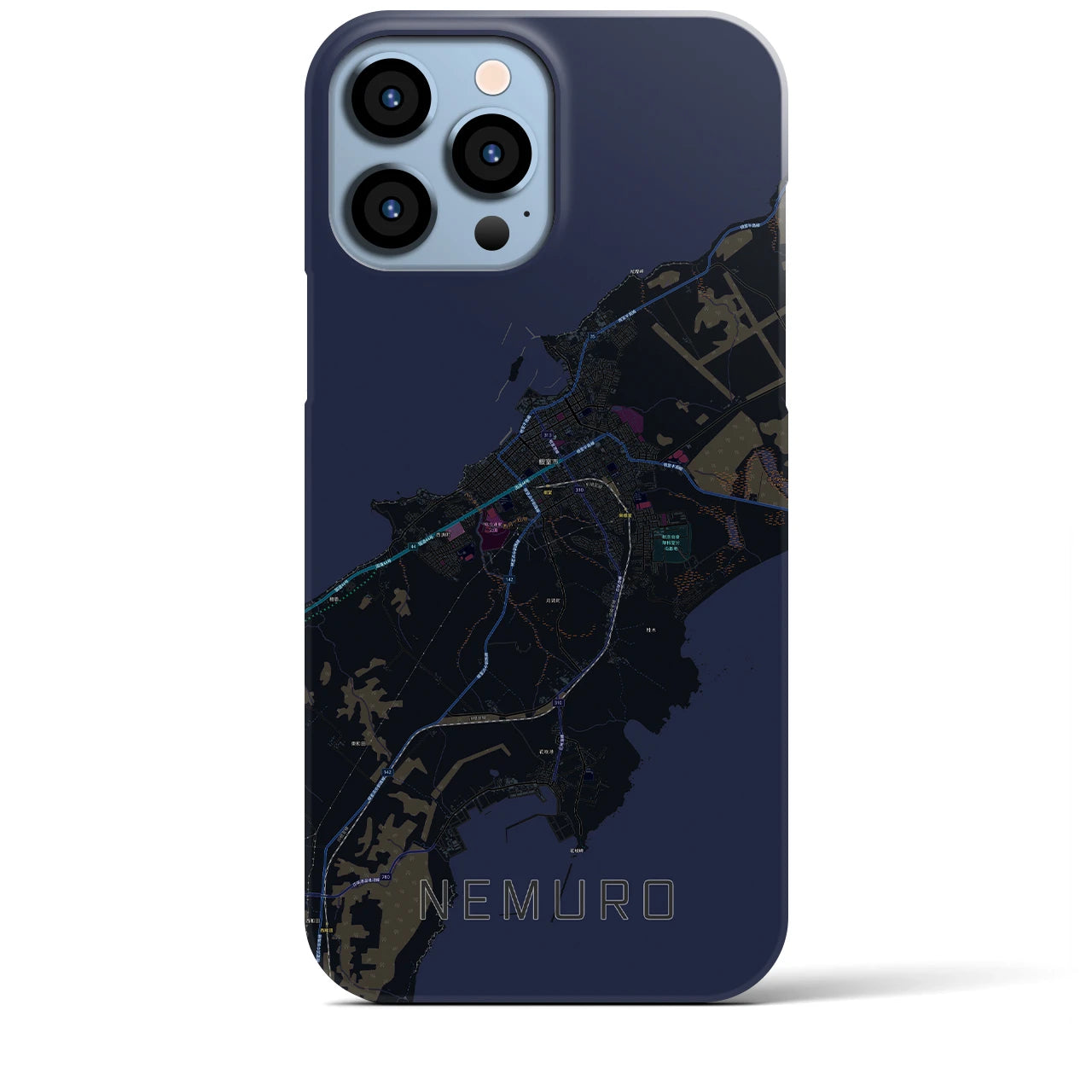 【根室(北海道)】地図柄iPhoneケース(バックカバータイプ)