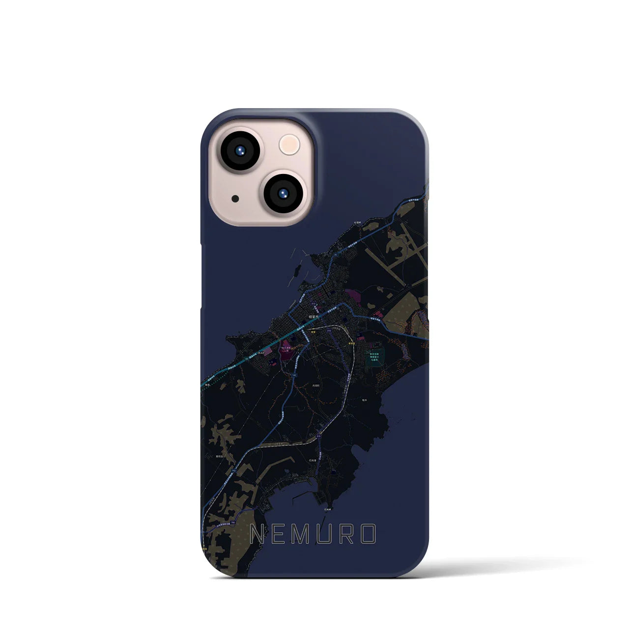 【根室(北海道)】地図柄iPhoneケース(バックカバータイプ)