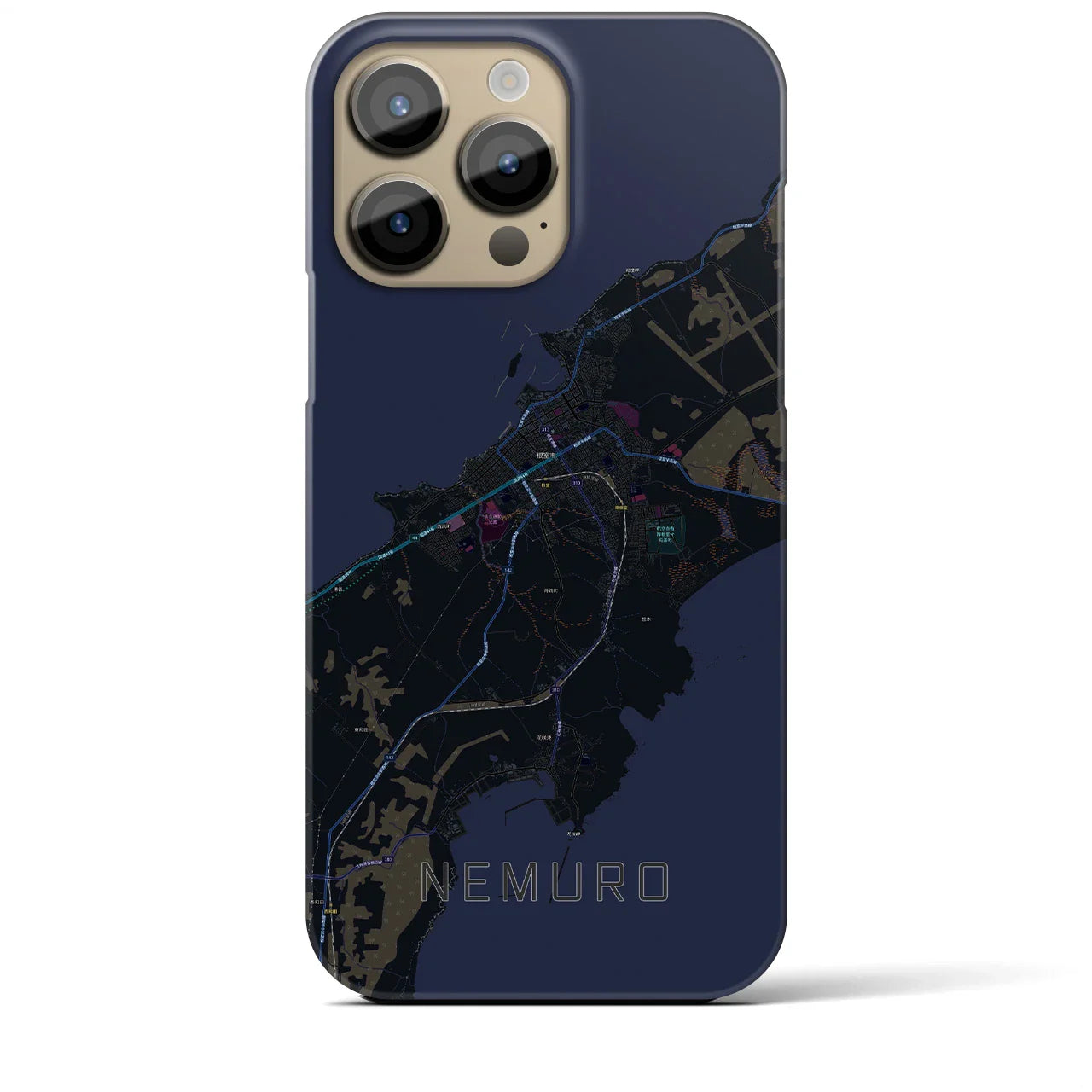 【根室(北海道)】地図柄iPhoneケース(バックカバータイプ)
