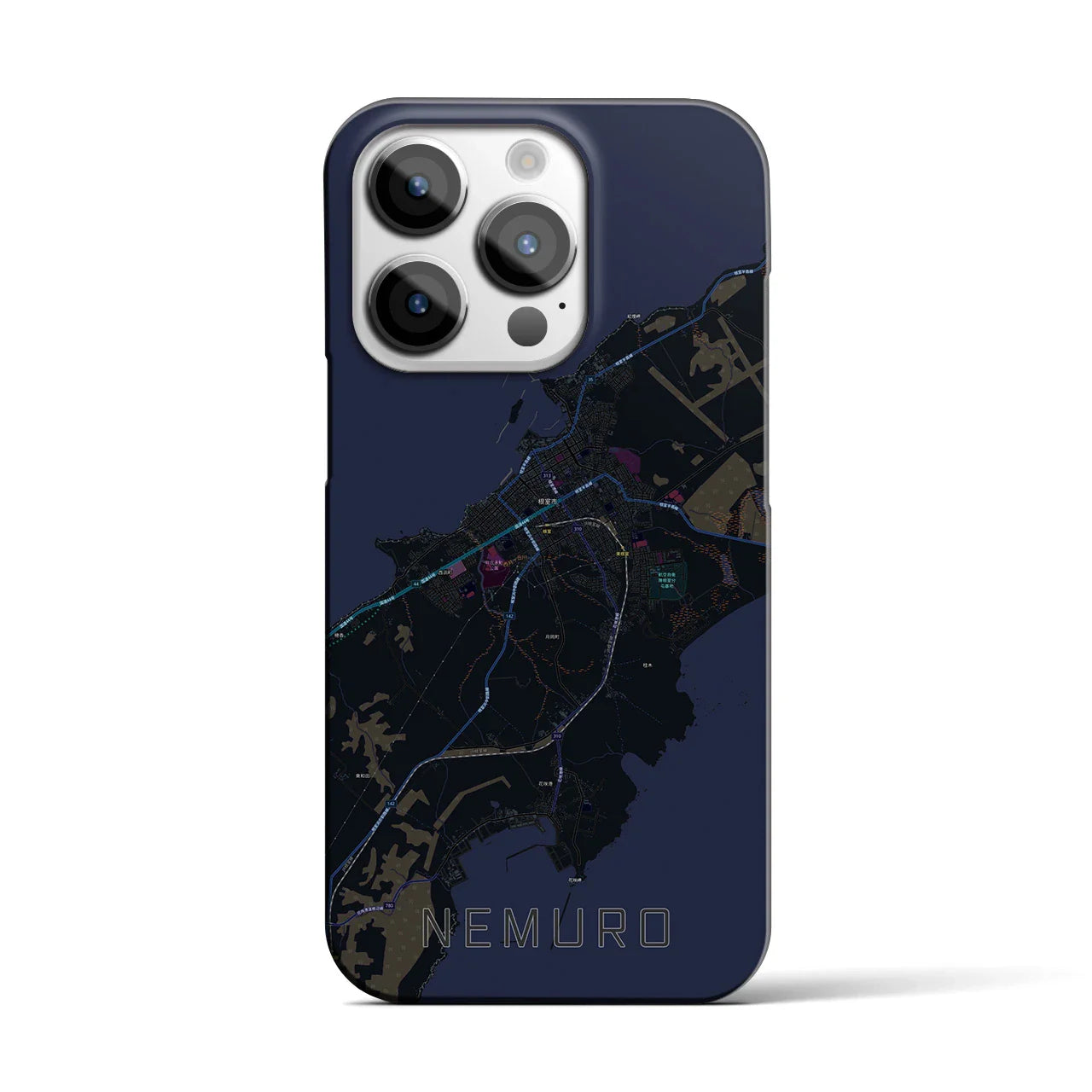 【根室(北海道)】地図柄iPhoneケース(バックカバータイプ)