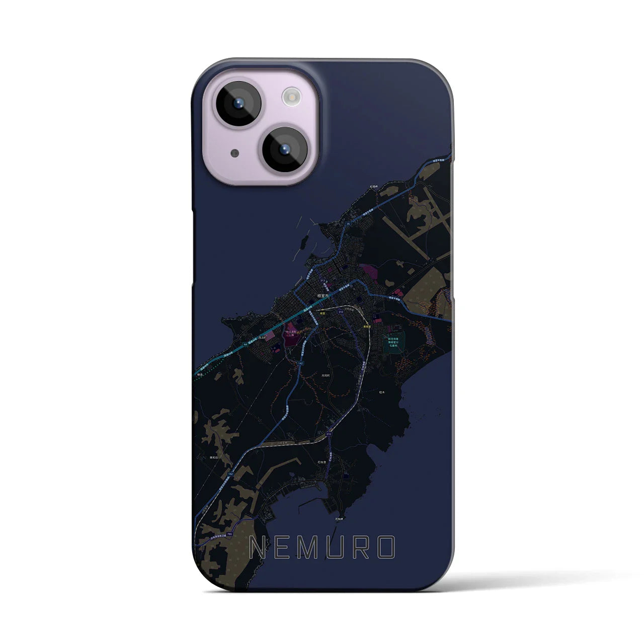 【根室(北海道)】地図柄iPhoneケース(バックカバータイプ)
