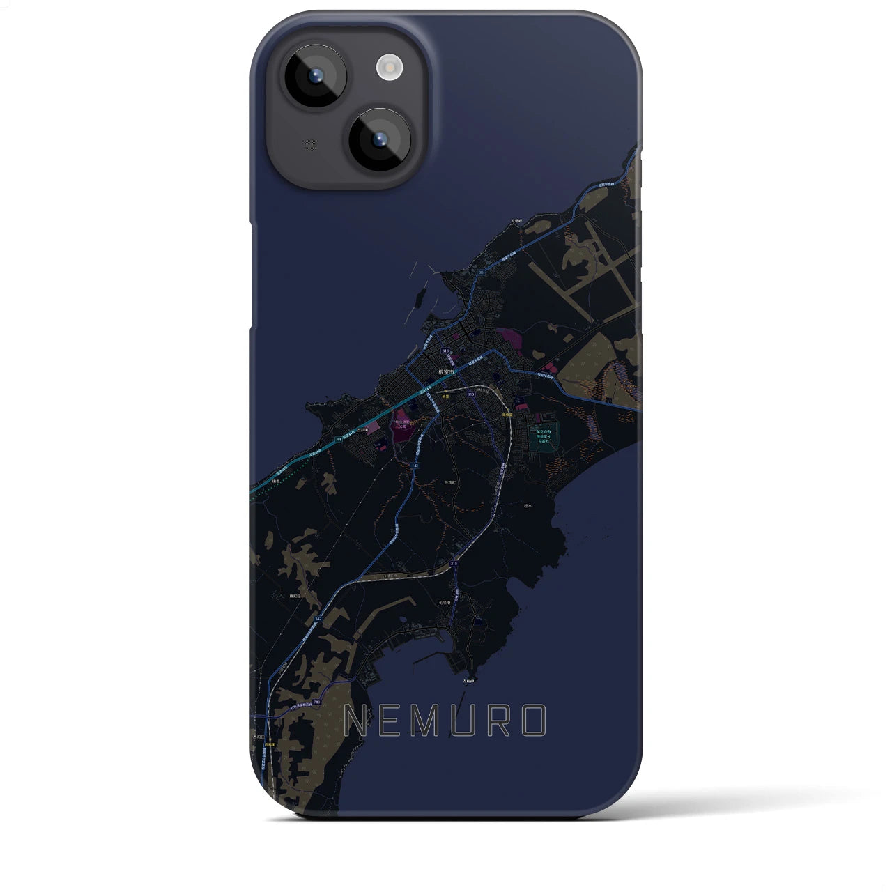 【根室(北海道)】地図柄iPhoneケース(バックカバータイプ)