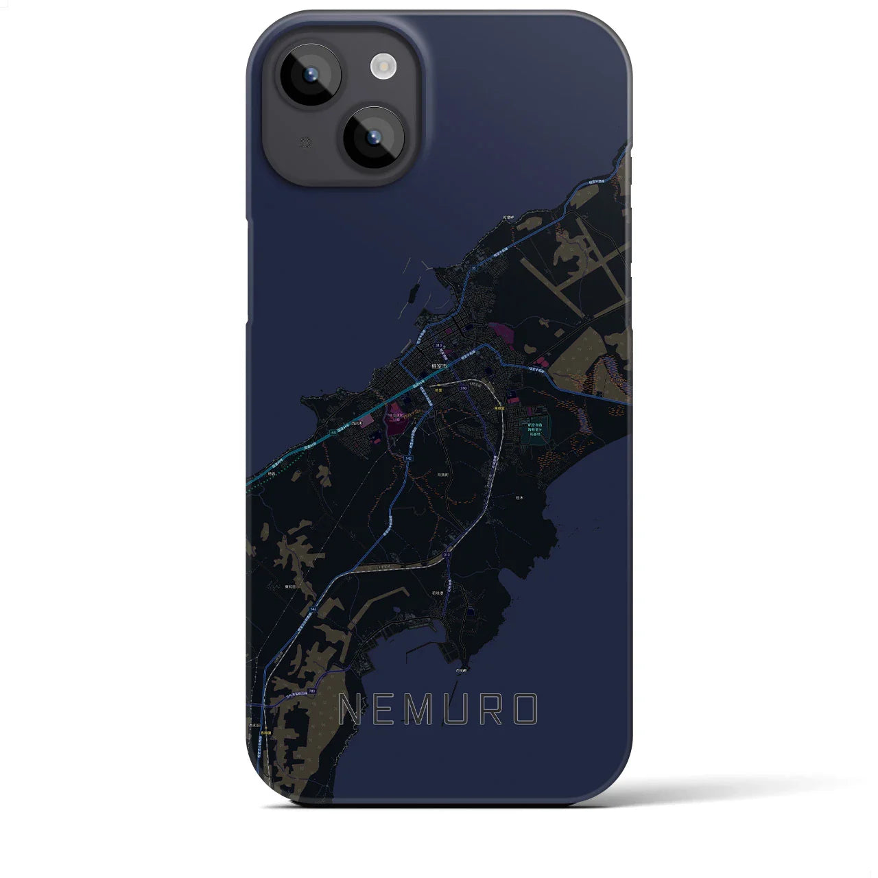 【根室(北海道)】地図柄iPhoneケース(バックカバータイプ)