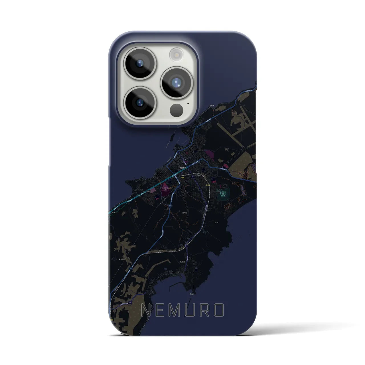 【根室(北海道)】地図柄iPhoneケース(バックカバータイプ)