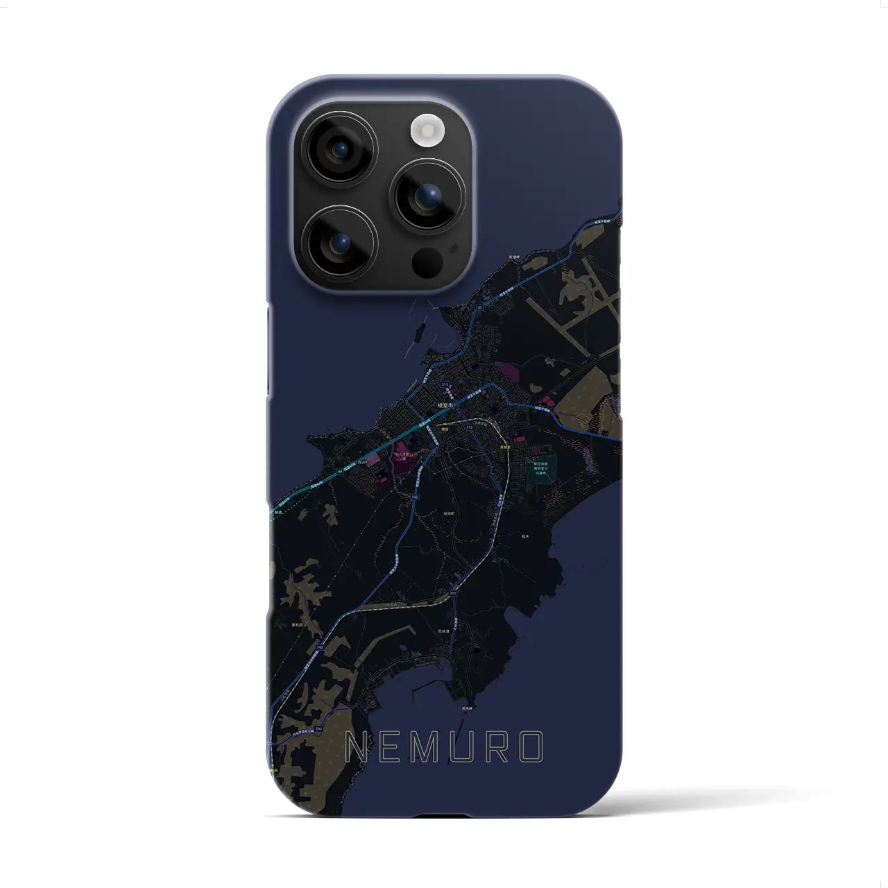 【根室(北海道)】地図柄iPhoneケース(バックカバータイプ)