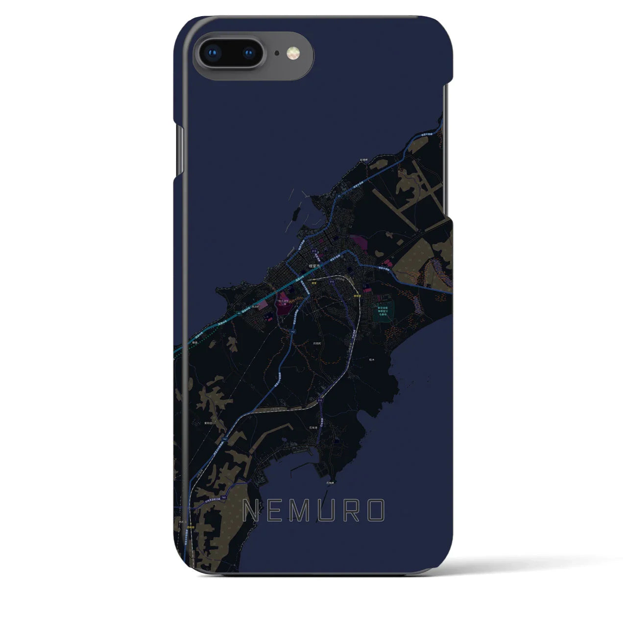 【根室(北海道)】地図柄iPhoneケース(バックカバータイプ)
