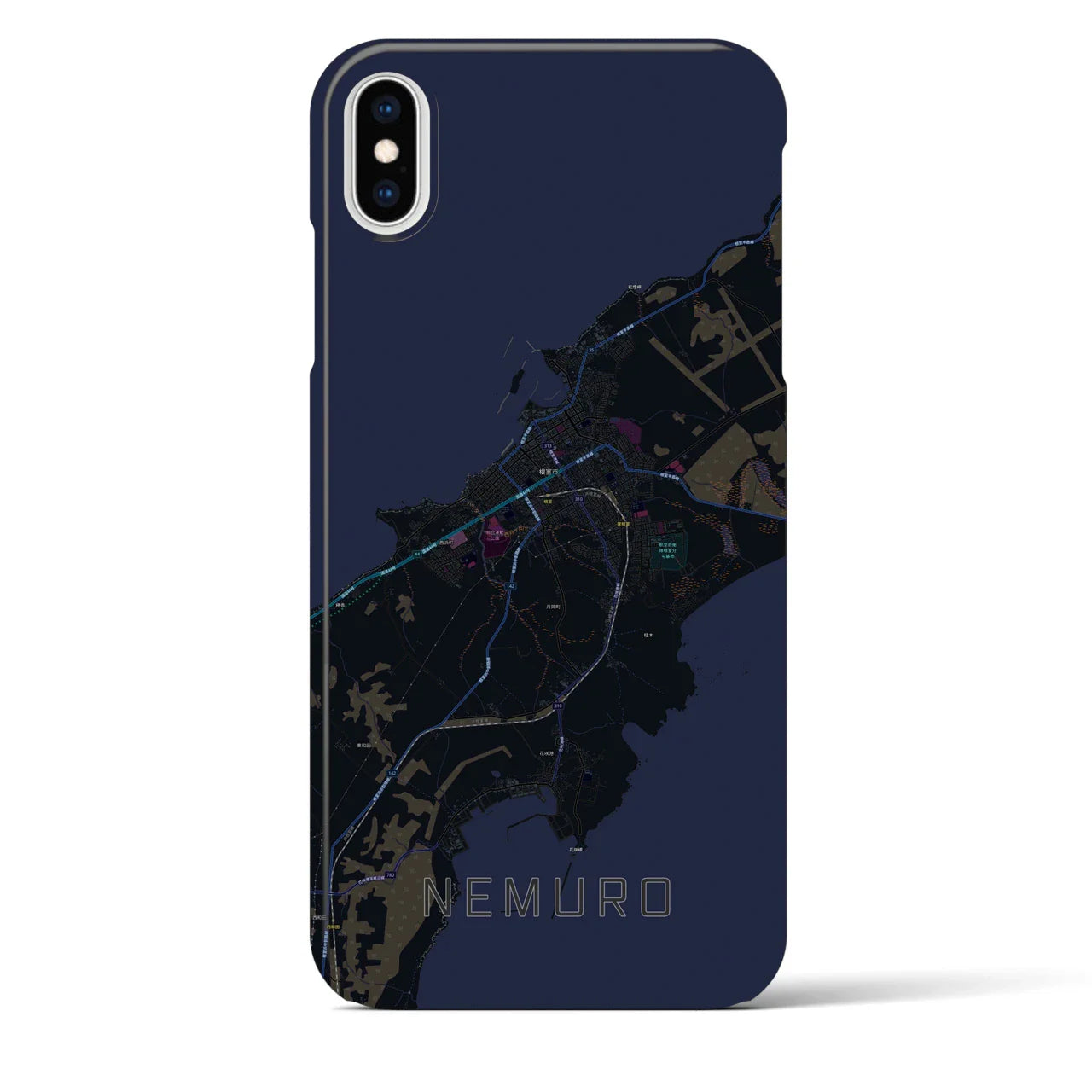 【根室(北海道)】地図柄iPhoneケース(バックカバータイプ)