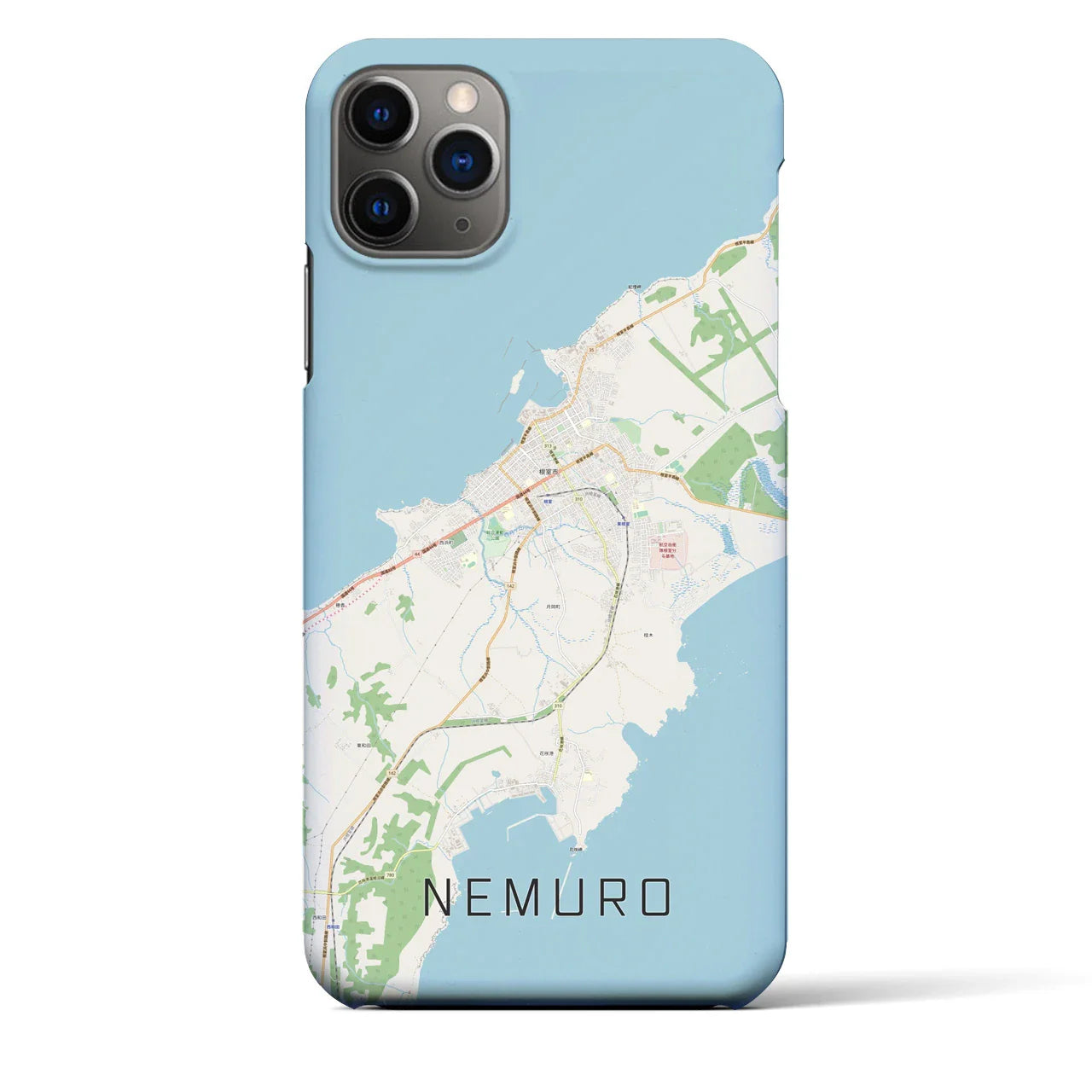 【根室(北海道)】地図柄iPhoneケース(バックカバータイプ)