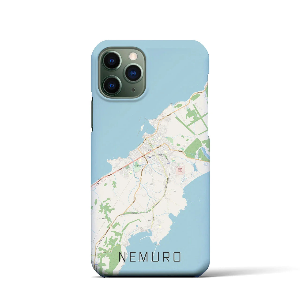 【根室(北海道)】地図柄iPhoneケース(バックカバータイプ)