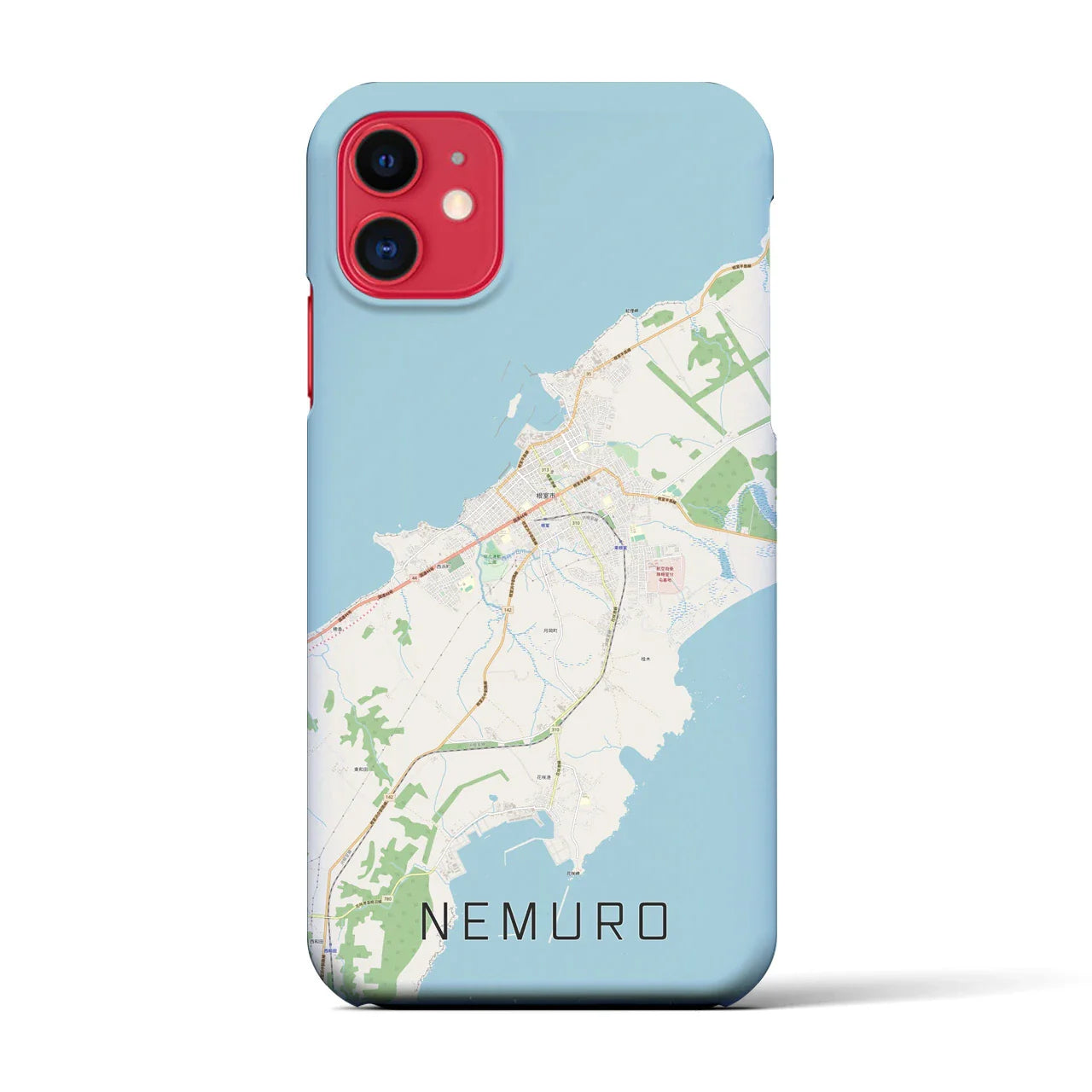 【根室(北海道)】地図柄iPhoneケース(バックカバータイプ)