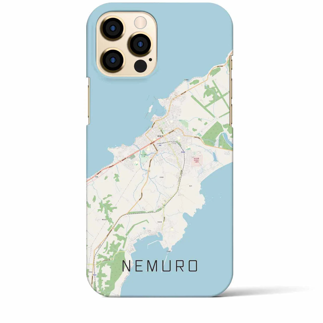【根室(北海道)】地図柄iPhoneケース(バックカバータイプ)