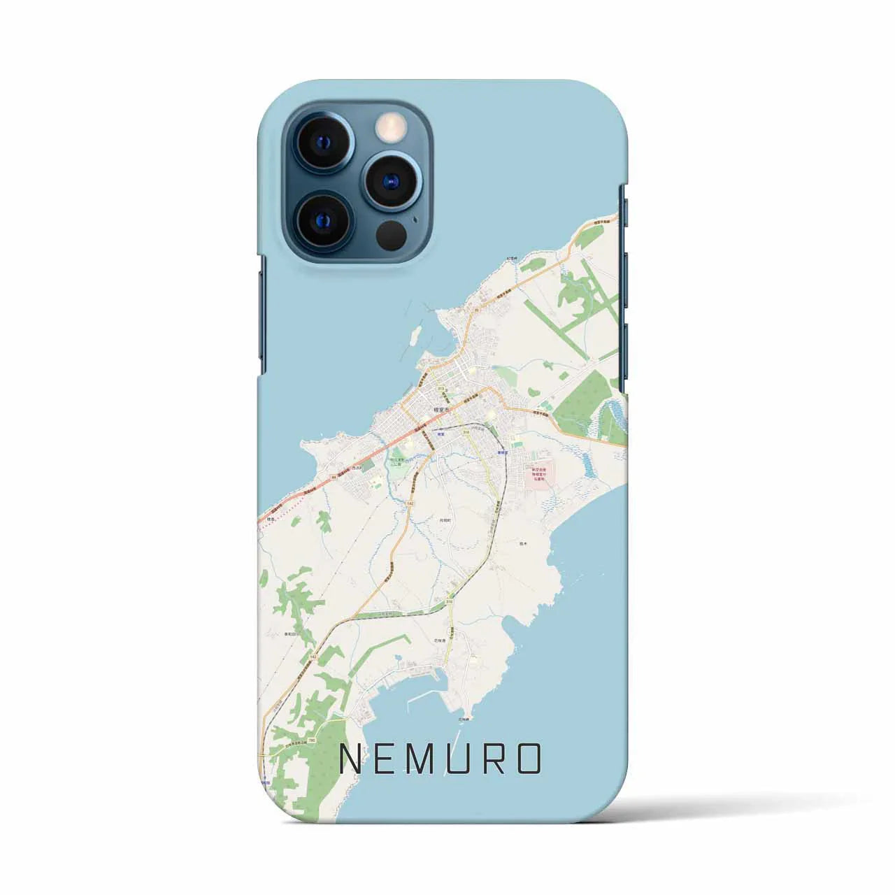 【根室(北海道)】地図柄iPhoneケース(バックカバータイプ)