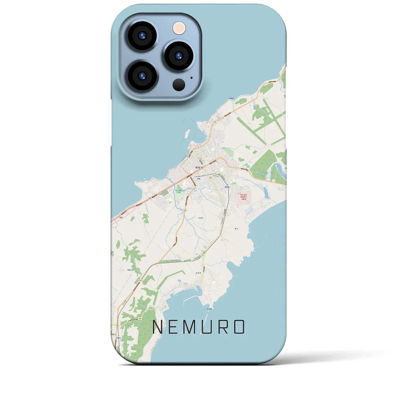 【根室(北海道)】地図柄iPhoneケース(バックカバータイプ)