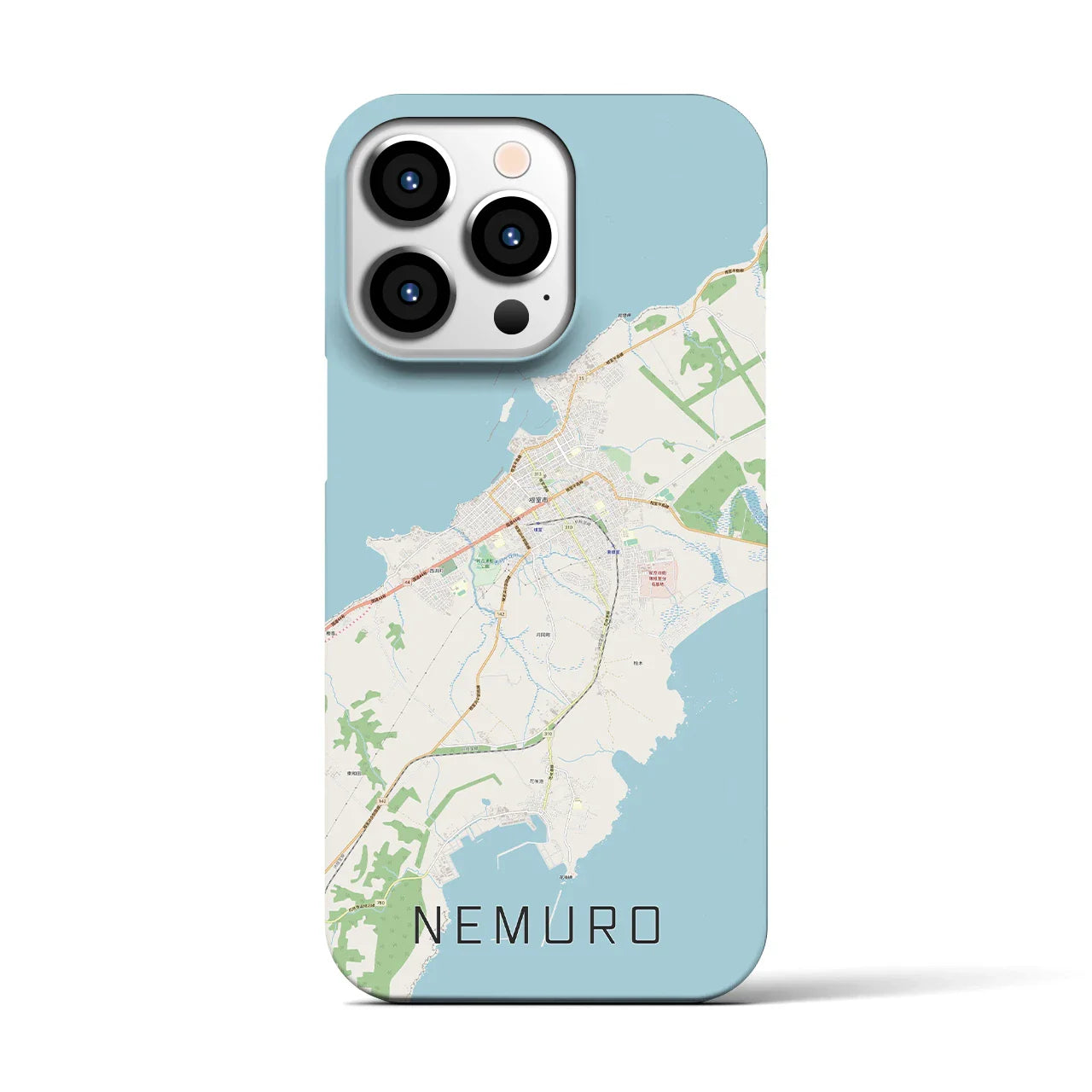 【根室(北海道)】地図柄iPhoneケース(バックカバータイプ)