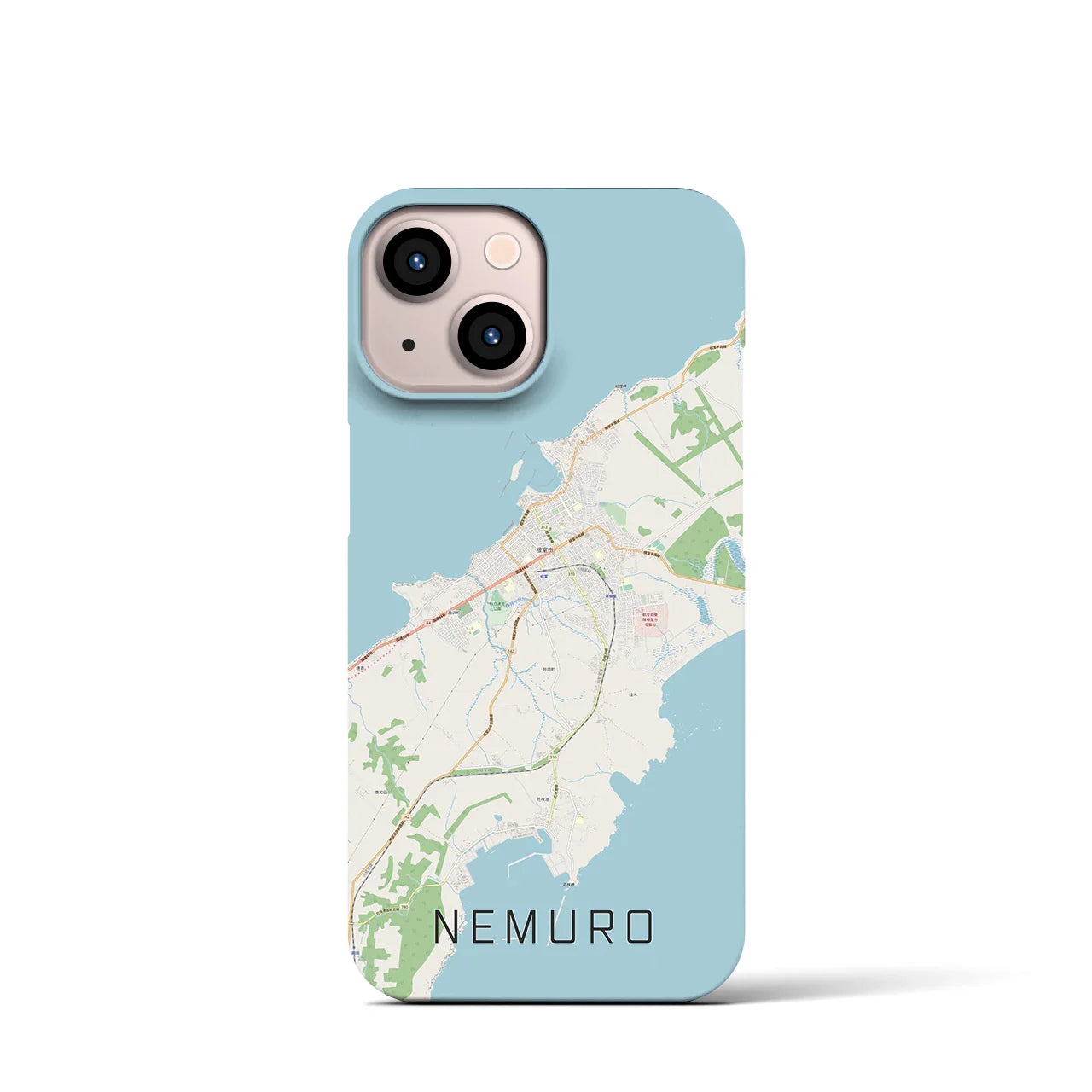 【根室(北海道)】地図柄iPhoneケース(バックカバータイプ)