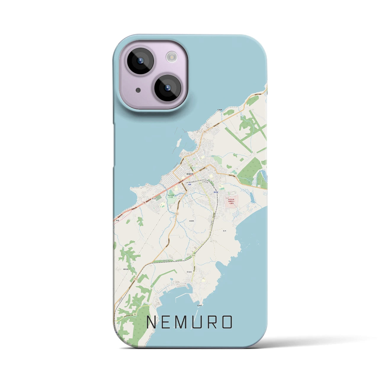 【根室(北海道)】地図柄iPhoneケース(バックカバータイプ)