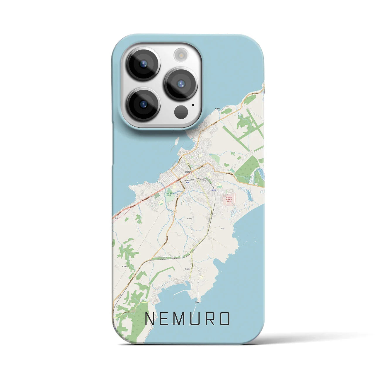【根室(北海道)】地図柄iPhoneケース(バックカバータイプ)