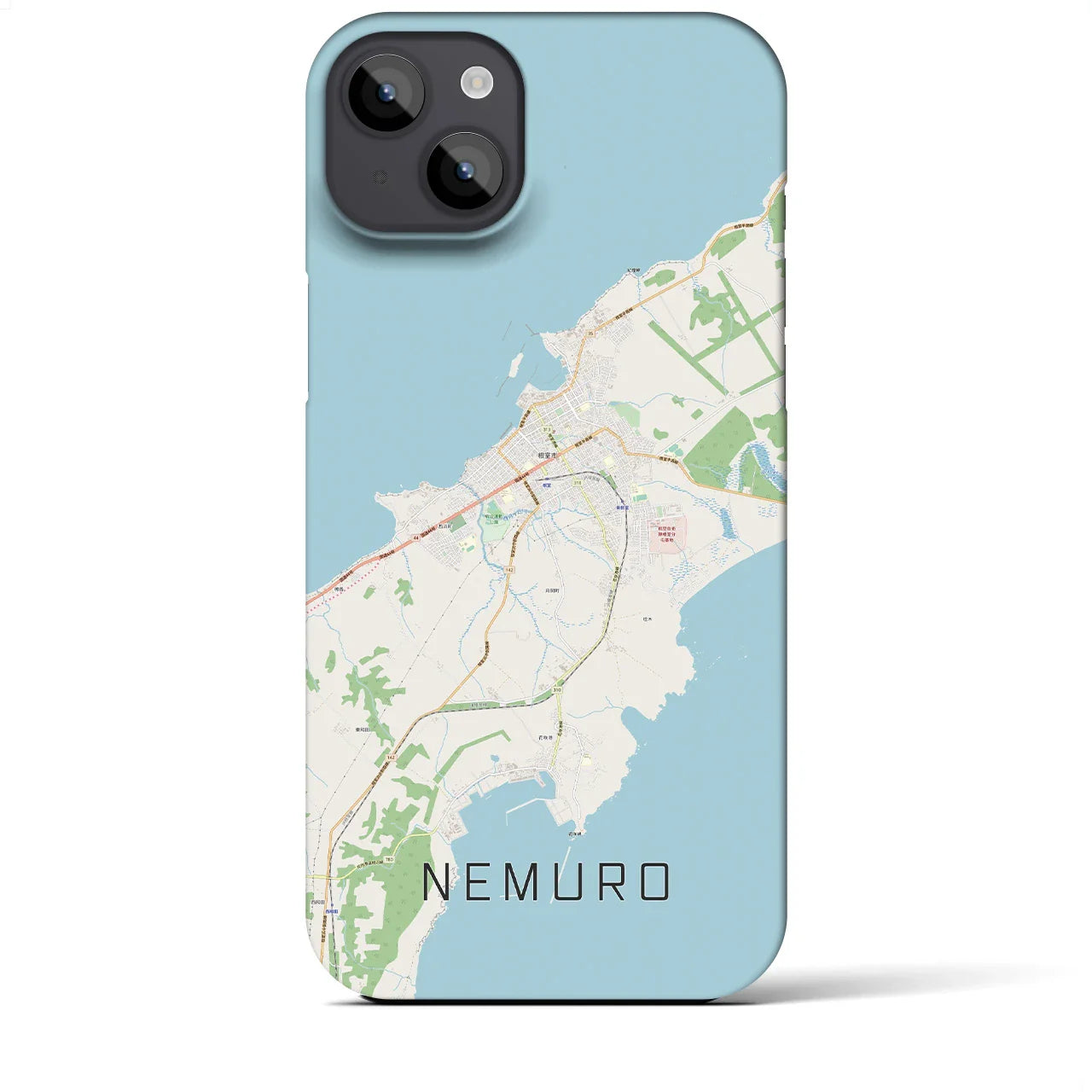【根室(北海道)】地図柄iPhoneケース(バックカバータイプ)