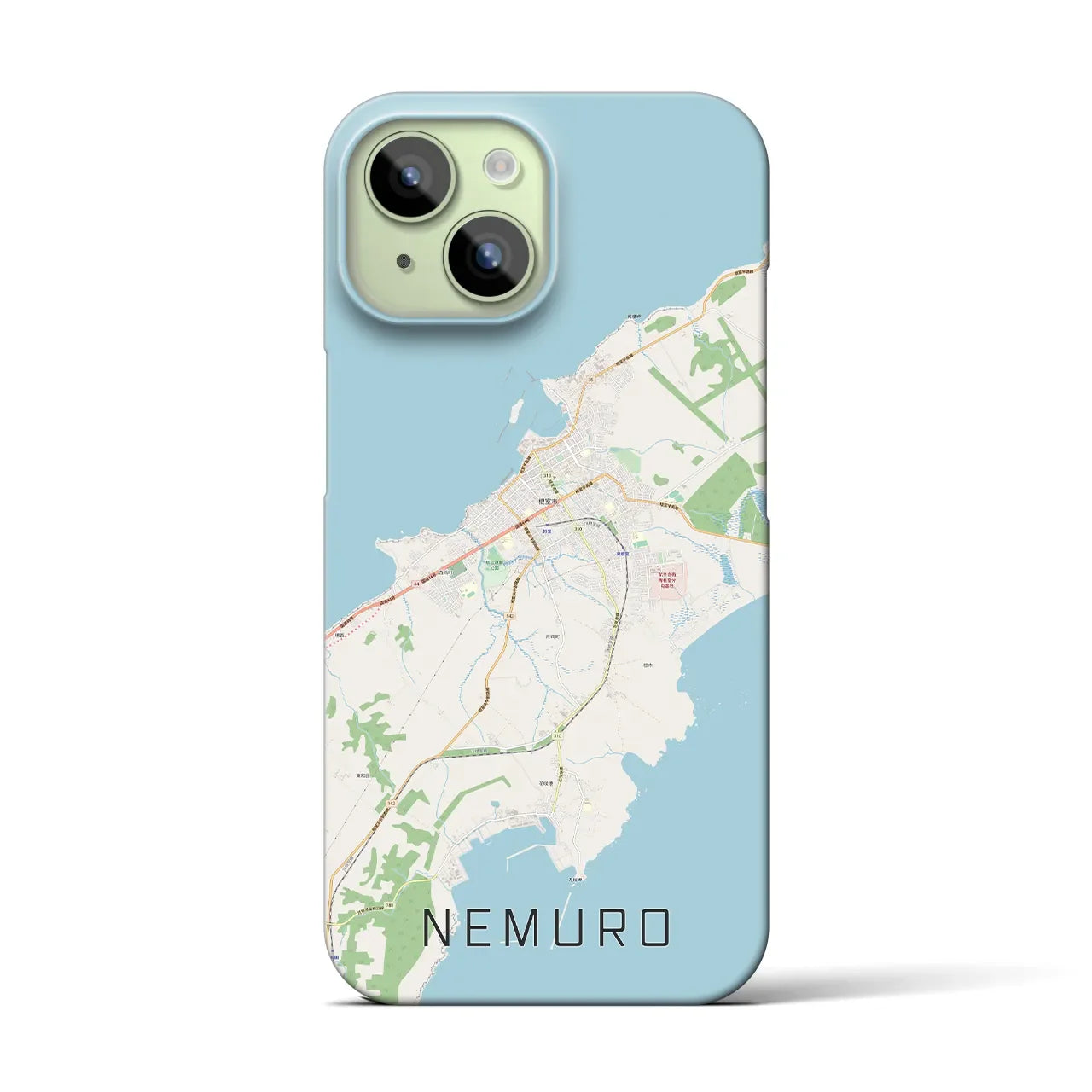 【根室(北海道)】地図柄iPhoneケース(バックカバータイプ)