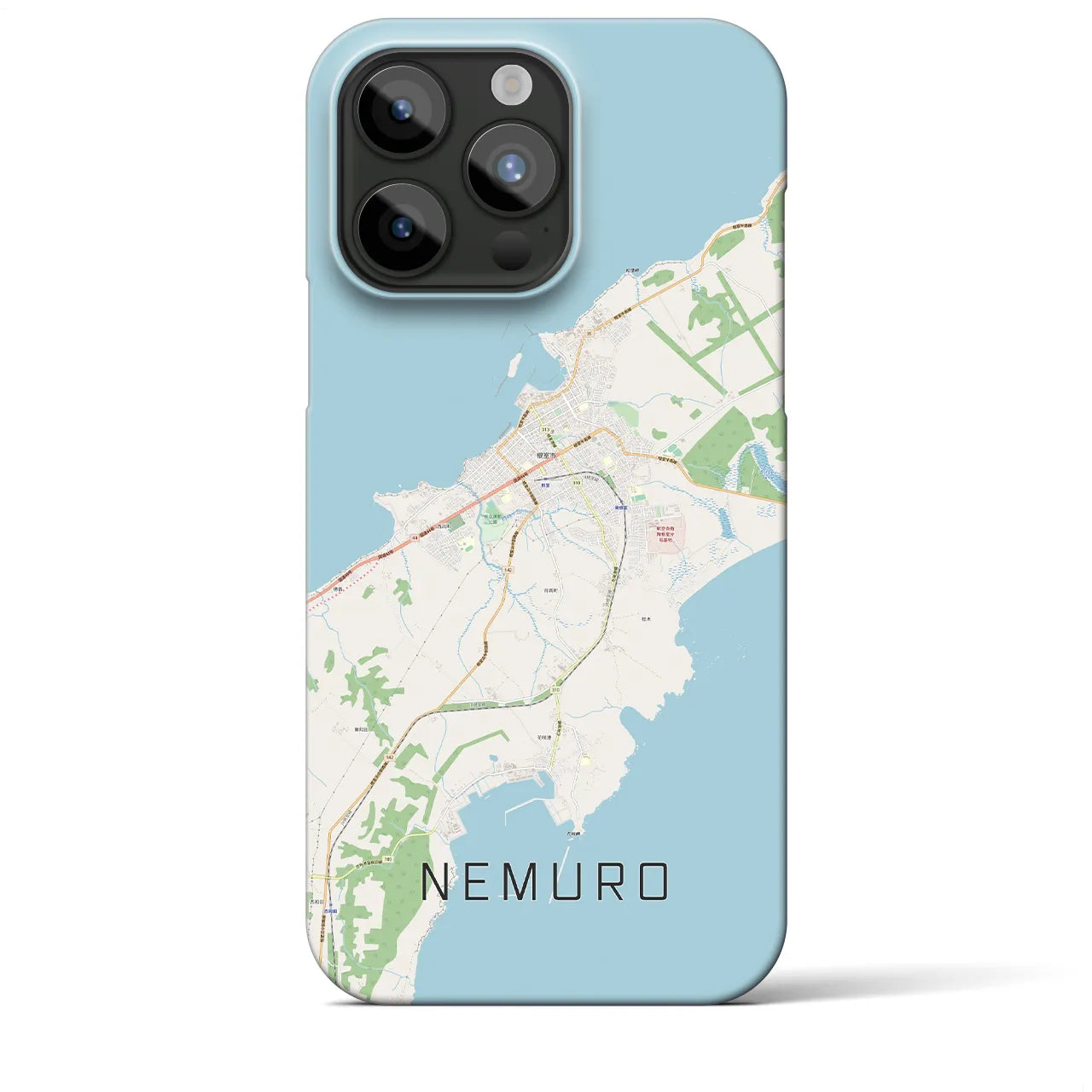 【根室(北海道)】地図柄iPhoneケース(バックカバータイプ)