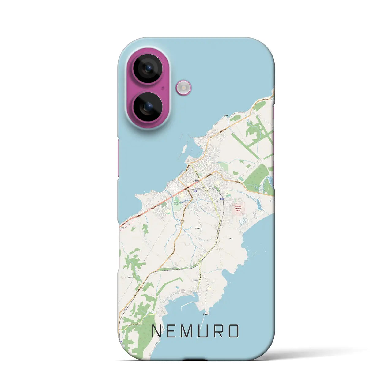 【根室(北海道)】地図柄iPhoneケース(バックカバータイプ)