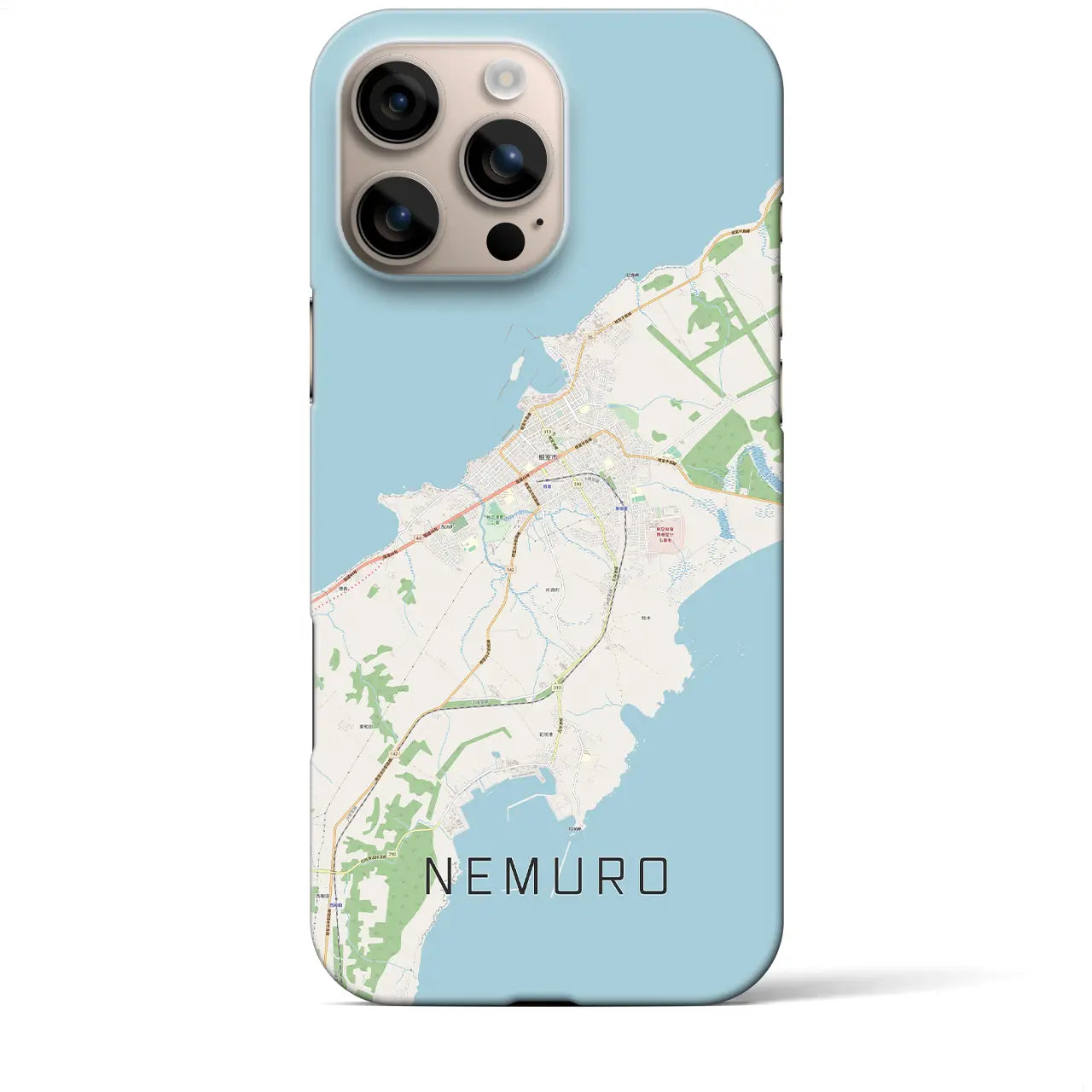 【根室(北海道)】地図柄iPhoneケース(バックカバータイプ)