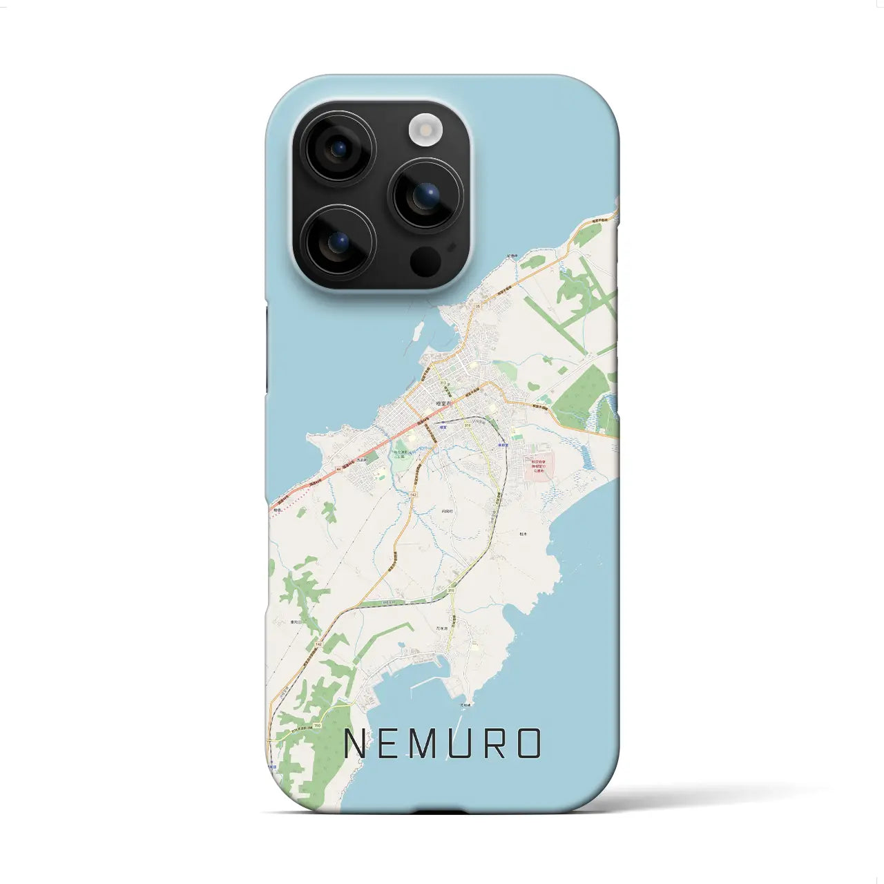 【根室(北海道)】地図柄iPhoneケース(バックカバータイプ)