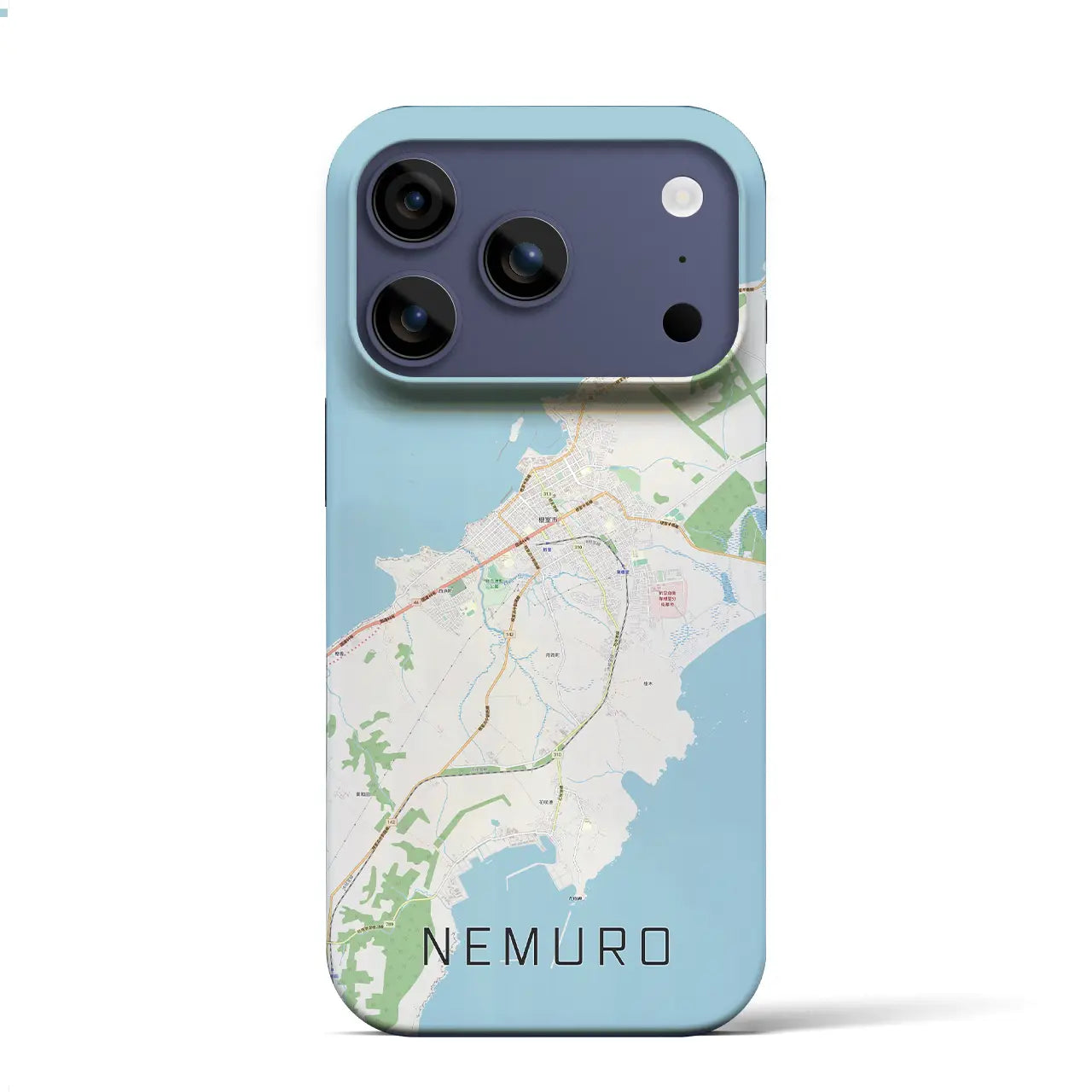 【根室(北海道)】地図柄iPhoneケース(バックカバータイプ)