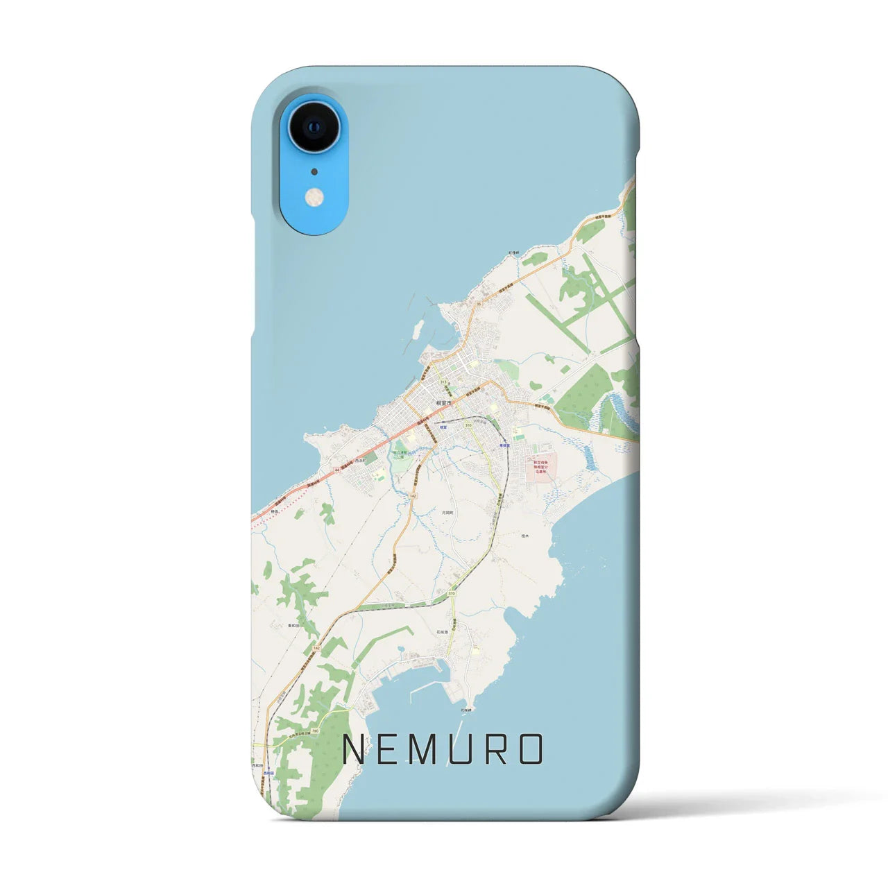 【根室(北海道)】地図柄iPhoneケース(バックカバータイプ)