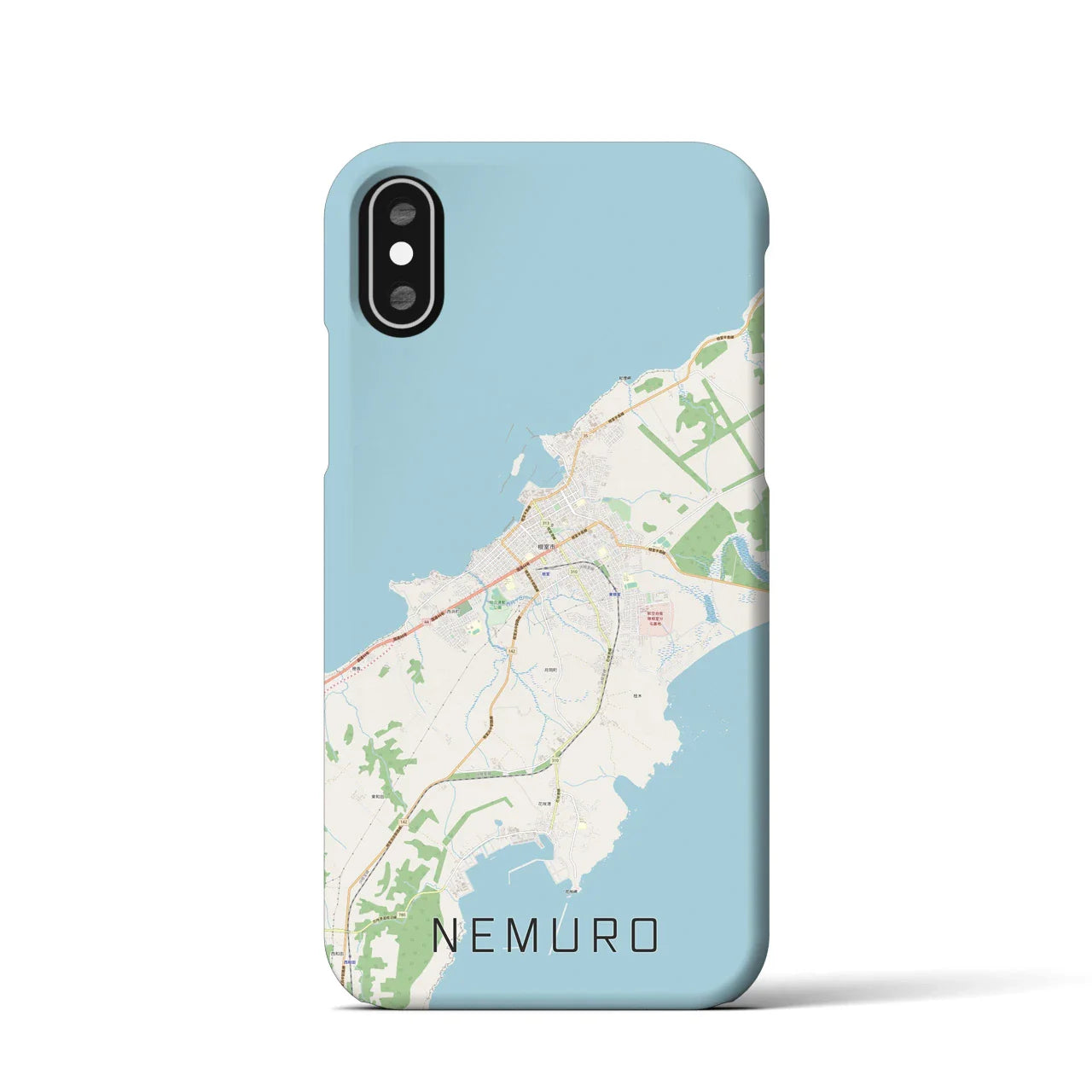 【根室(北海道)】地図柄iPhoneケース(バックカバータイプ)