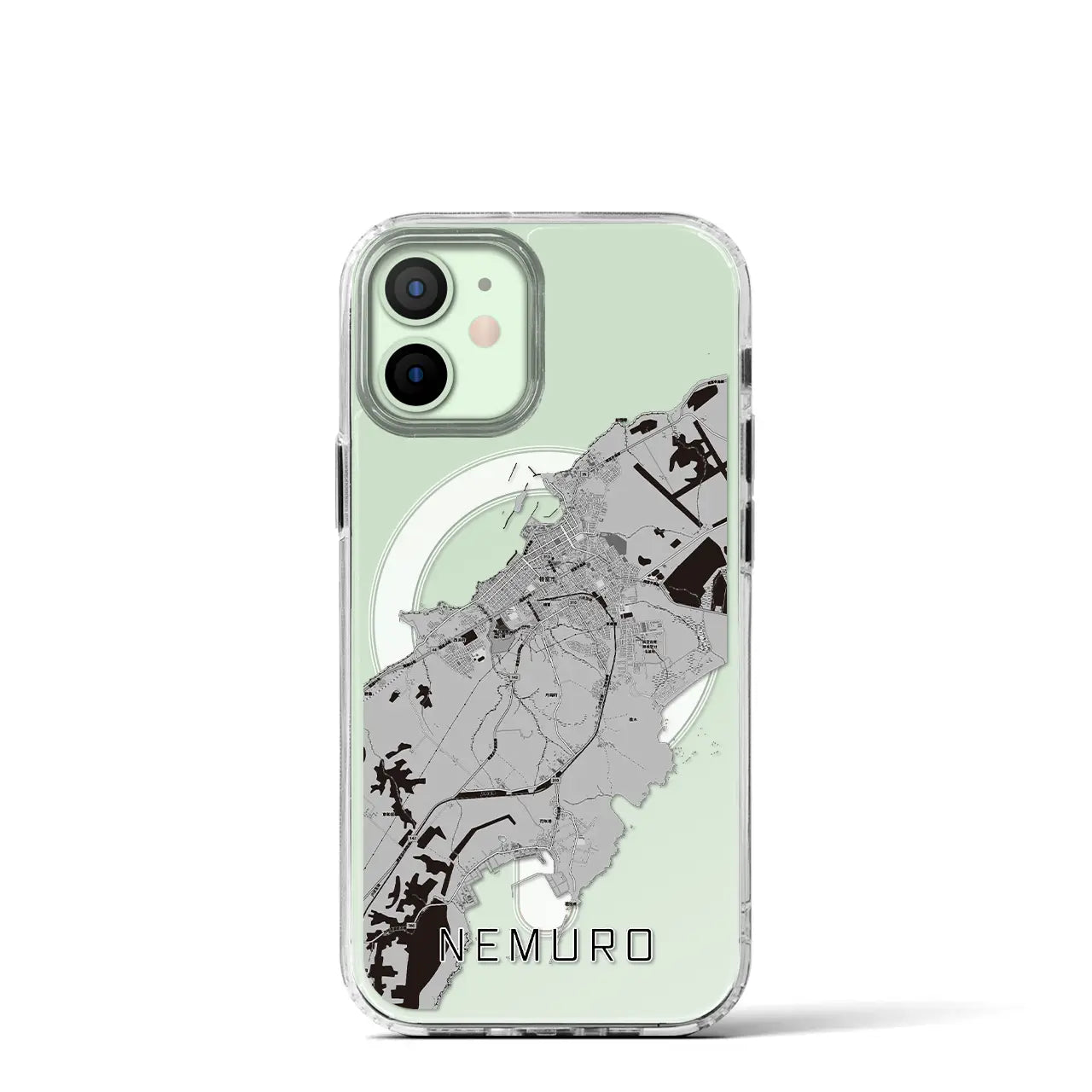 【根室(北海道)】地図柄iPhoneケース(MagSafeタイプ)