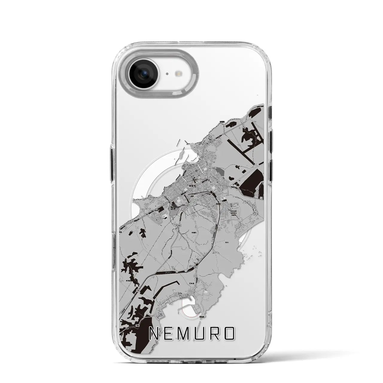 【根室(北海道)】地図柄iPhoneケース(MagSafeタイプ)