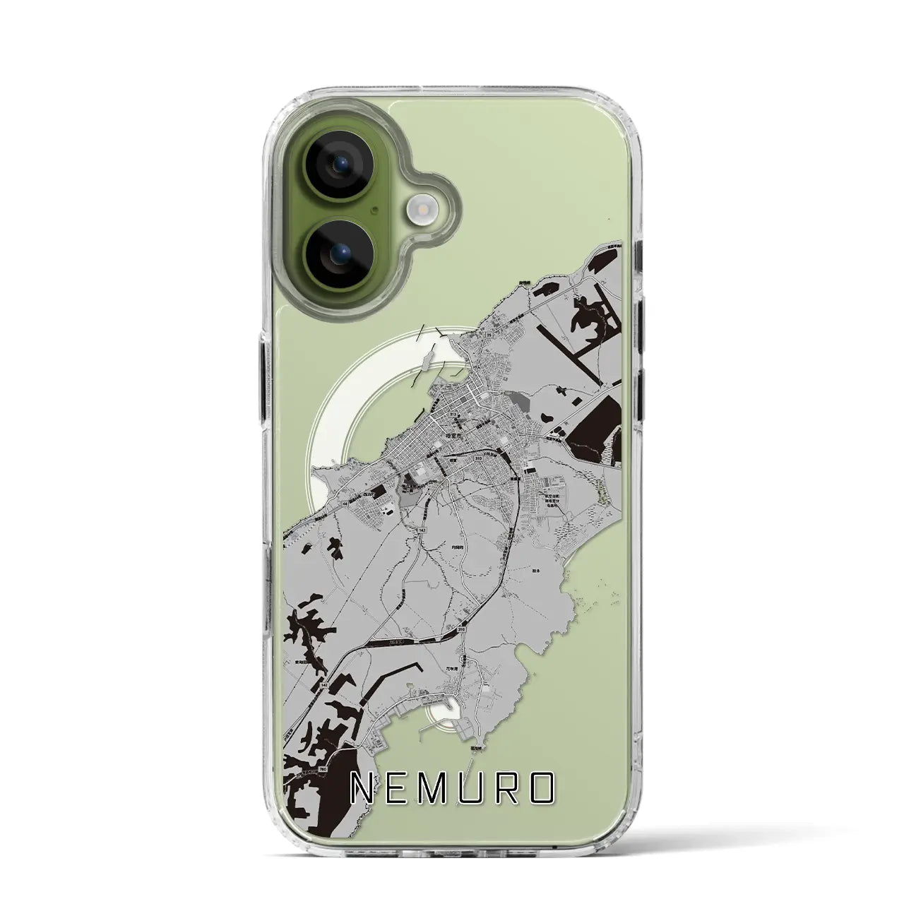 【根室(北海道)】地図柄iPhoneケース(MagSafeタイプ)