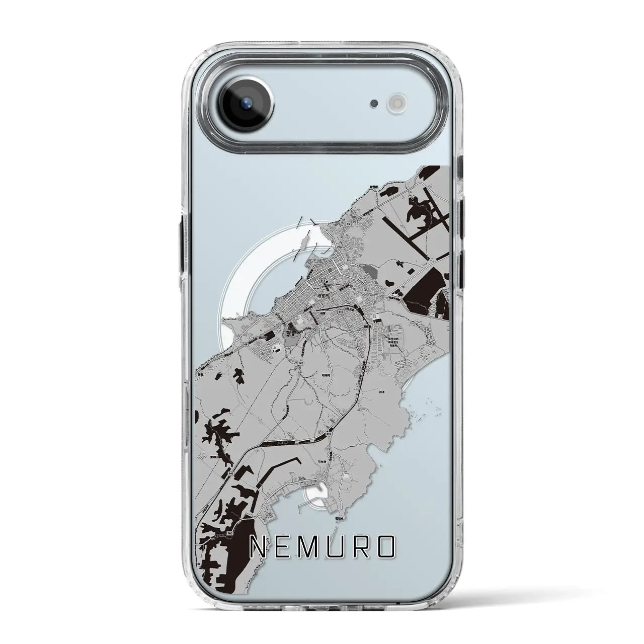 【根室(北海道)】地図柄iPhoneケース(MagSafeタイプ)