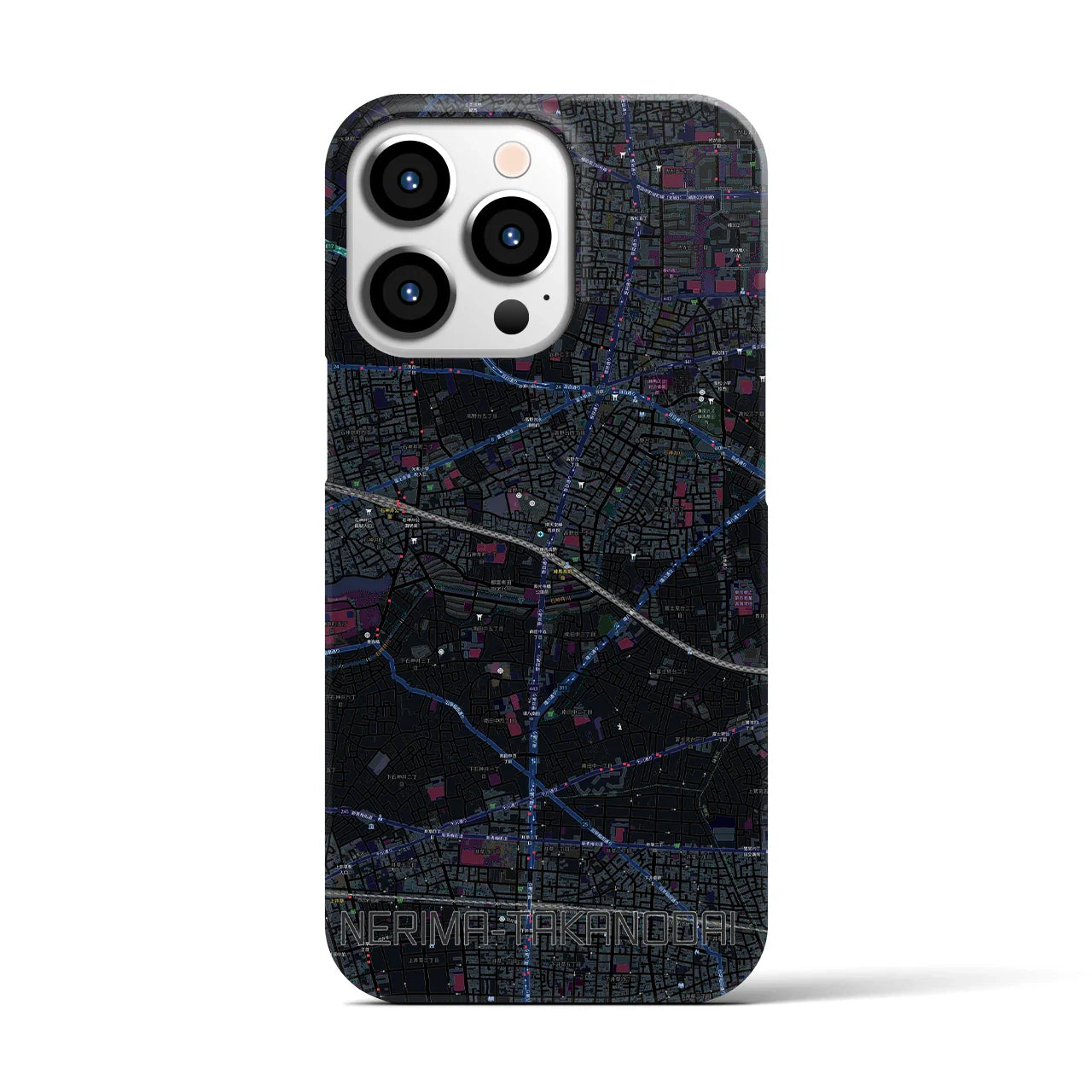 【練馬高野台(東京都)】地図柄iPhoneケース(バックカバータイプ)
